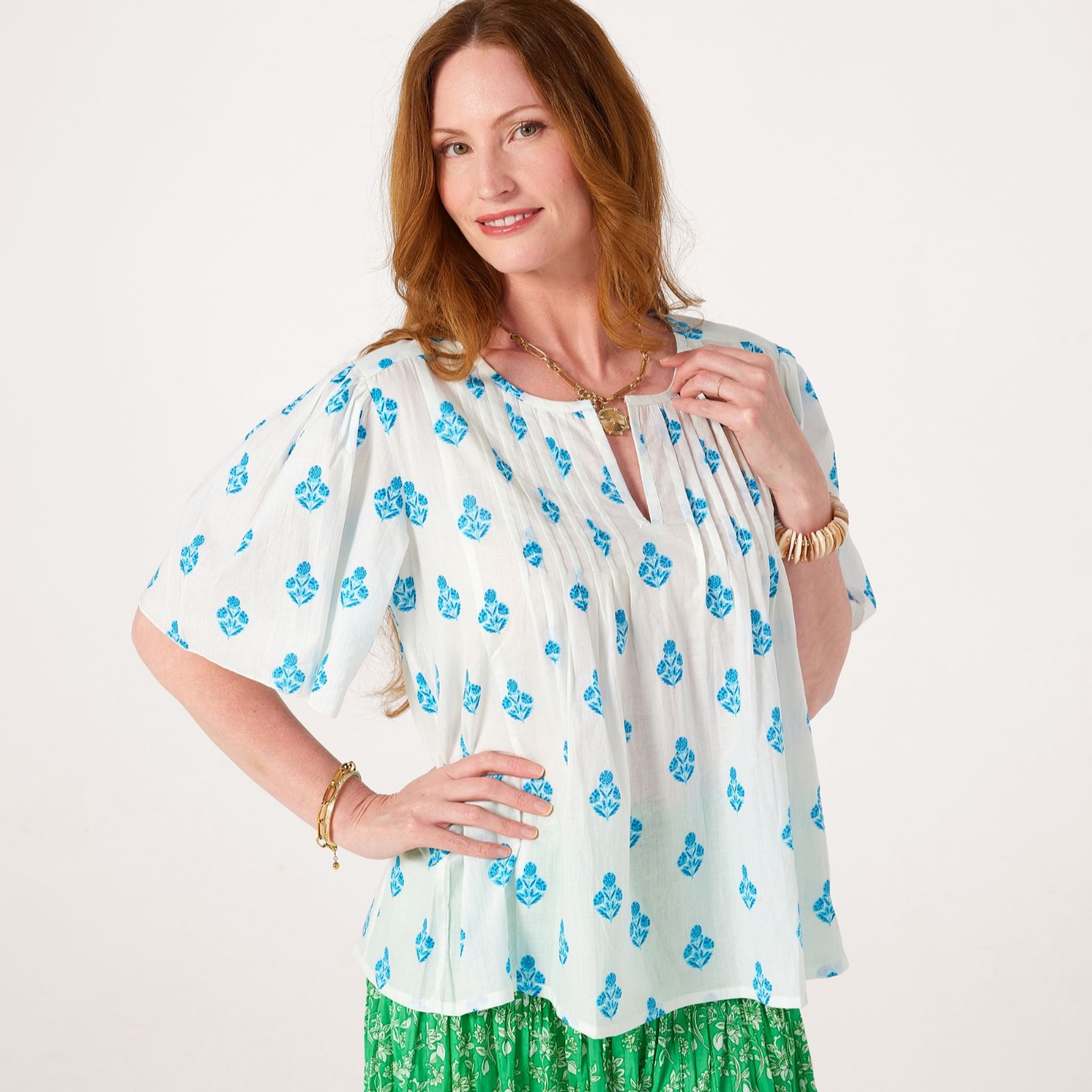 Handprint Dream Nuri Short Sleeve Top