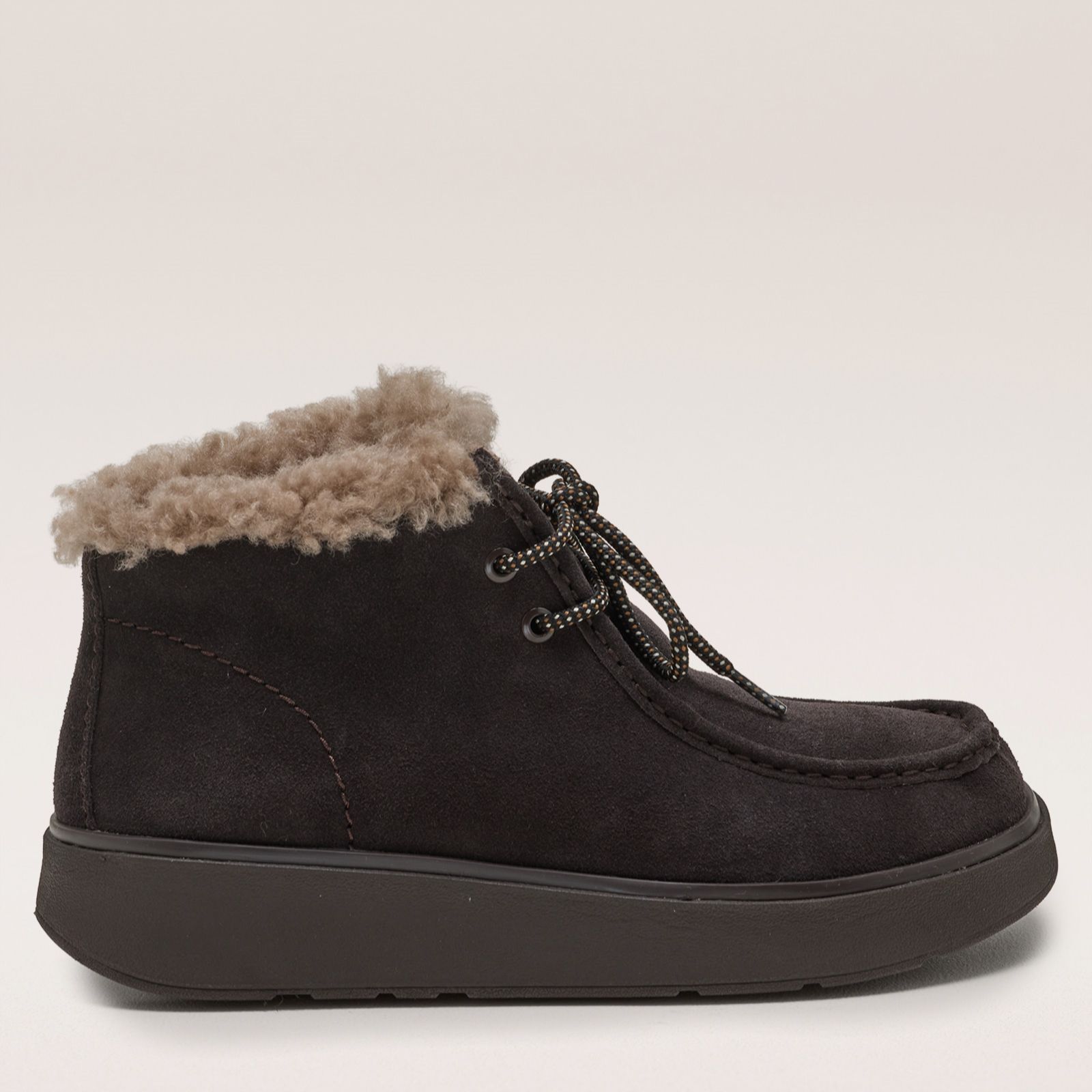 FitFlop Gen-FF Suede Shearling Lace Up Boots