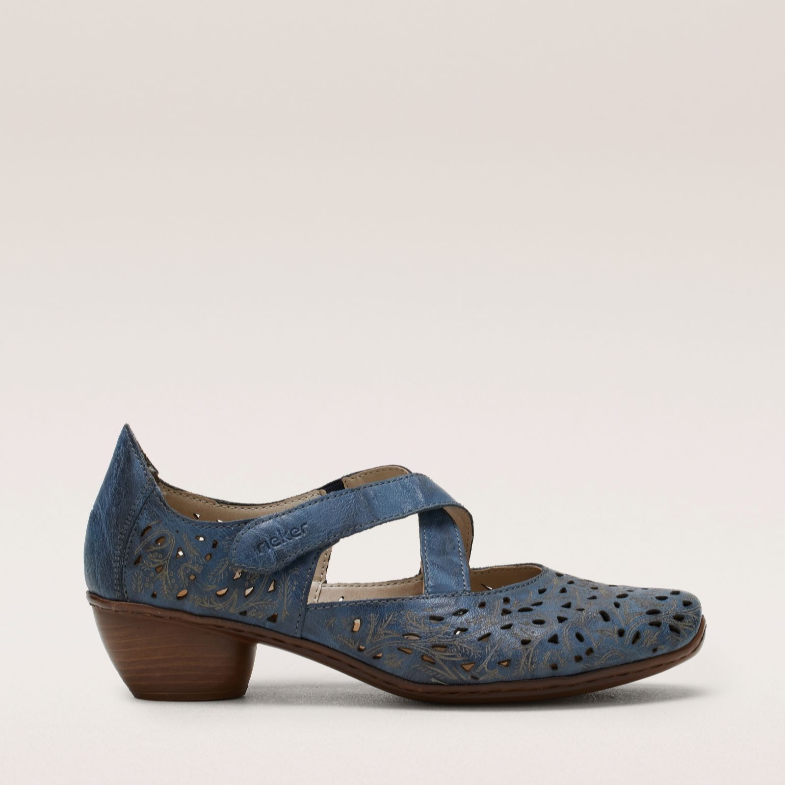 Outlet Rieker Leather Heel Shoes