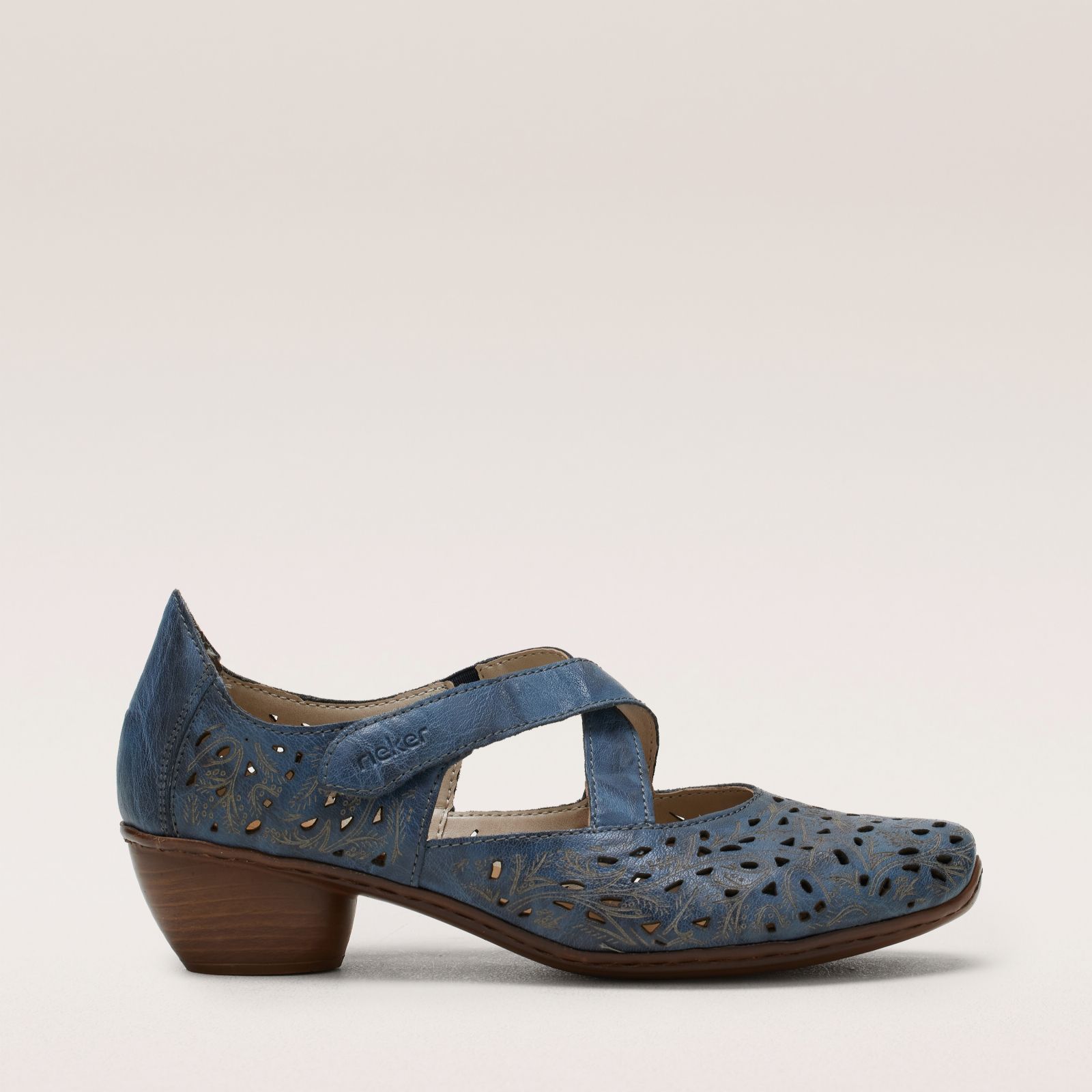 Outlet Rieker Leather Heel Shoes