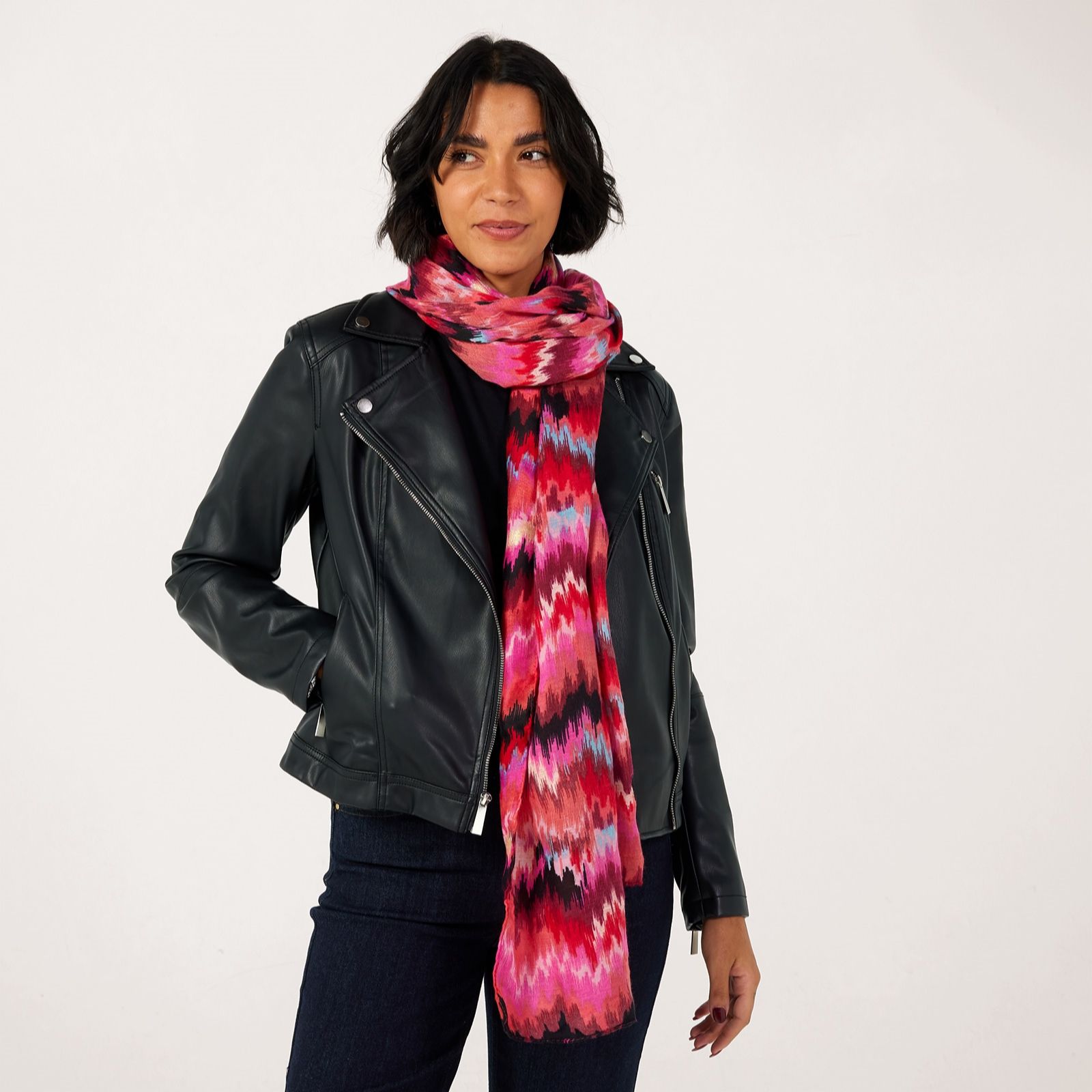 Frank Usher Foil Detail Scarf