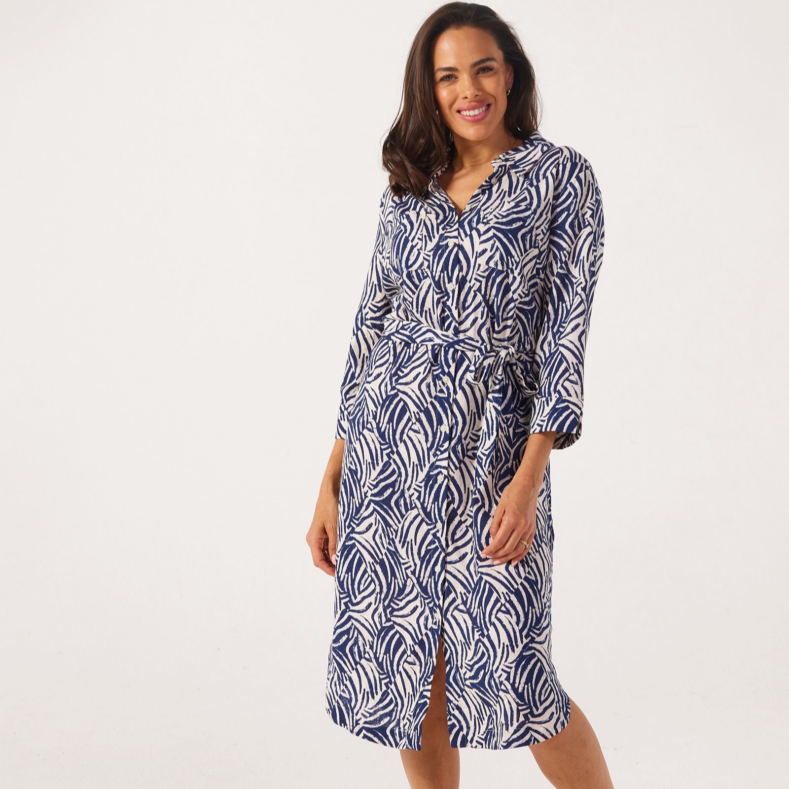 Ruth Langsford Utility Linen Shirt Dress Tall