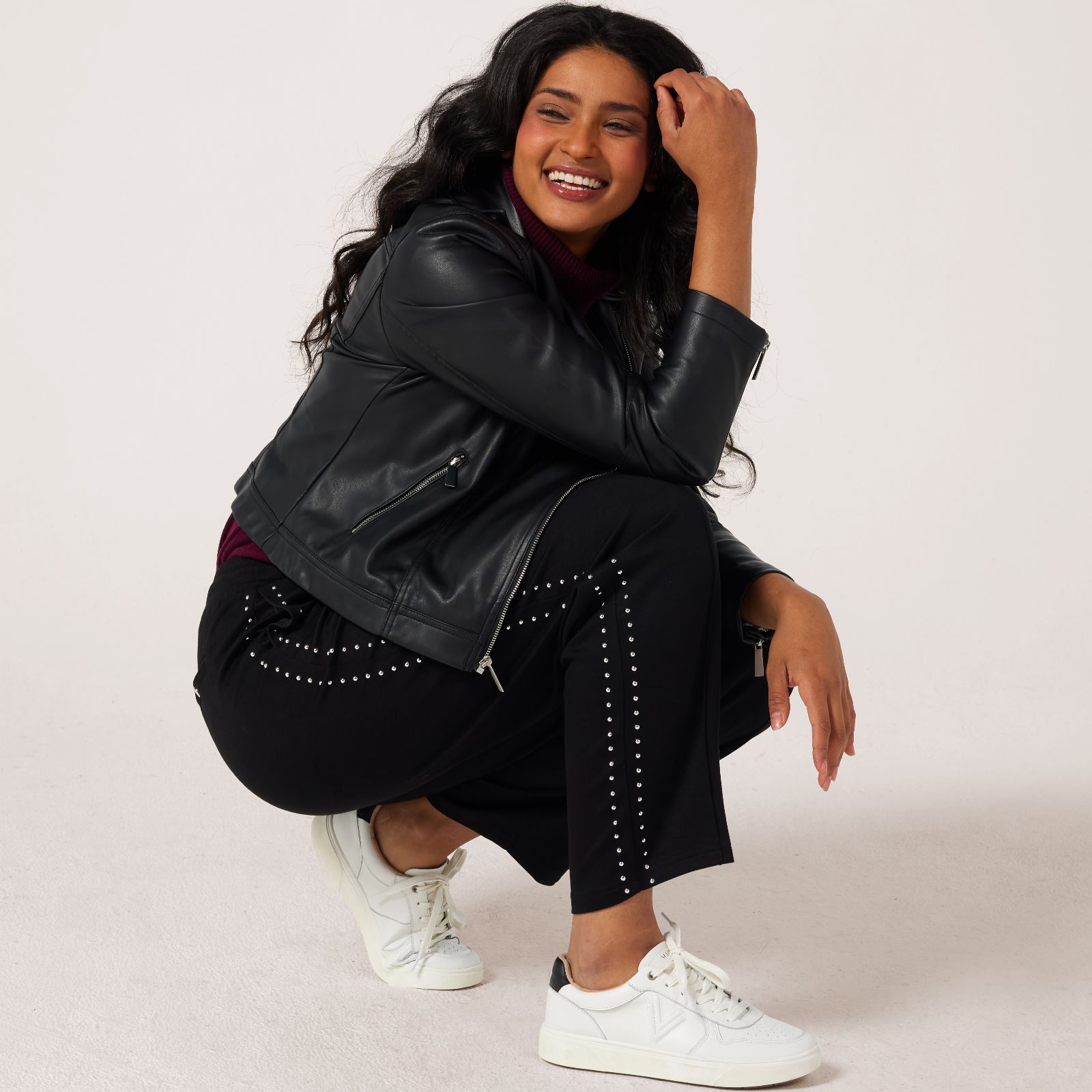 Frank Usher Jersey Joggers with Studs