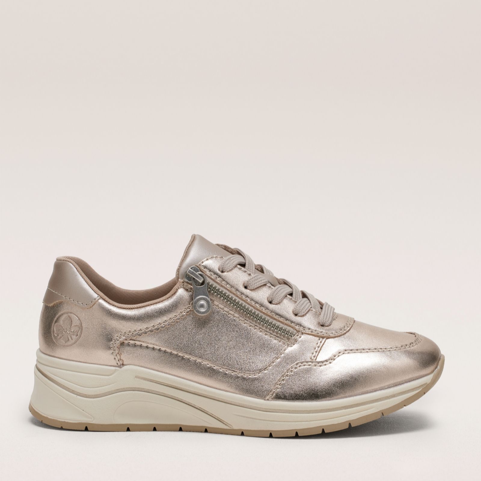 Rieker Wedge Metallic Trainer