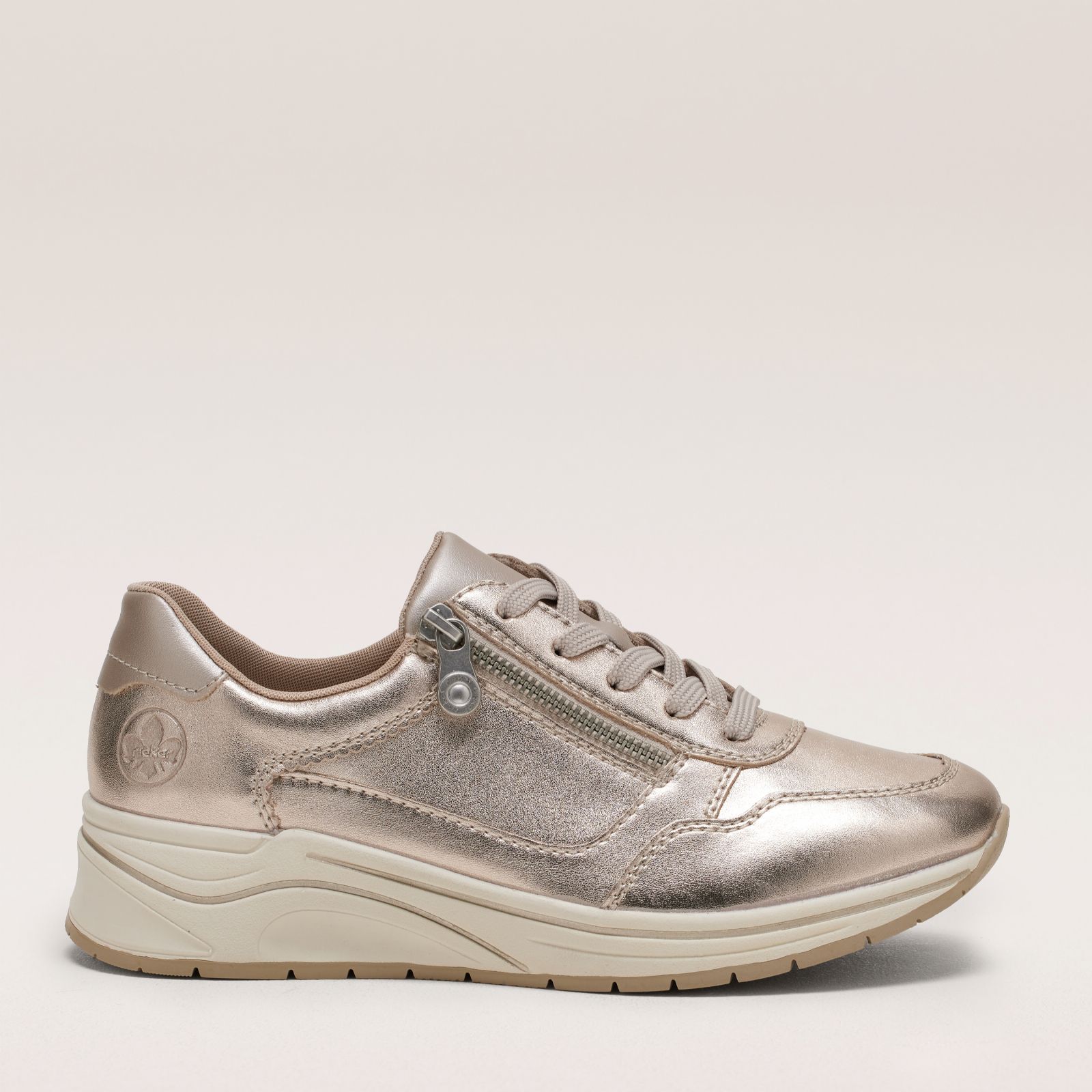 Rieker Wedge Metallic Trainer