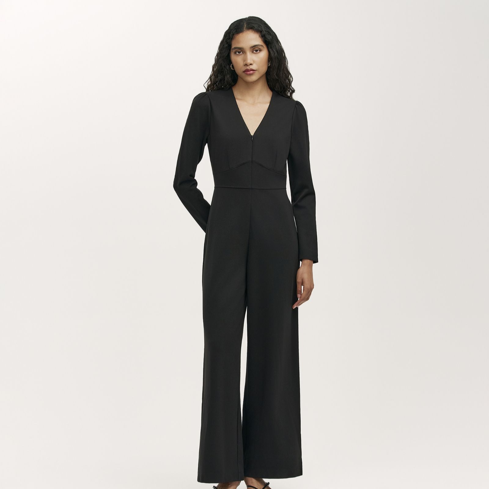 Finery London Melly Ponte Jumpsuit Standard