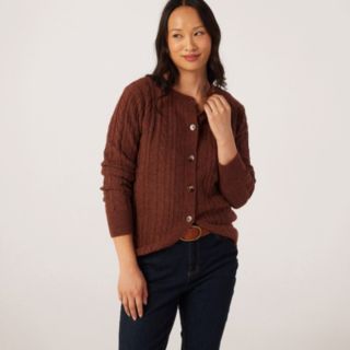 Ruth Langsford Cable Button Detail Jumper