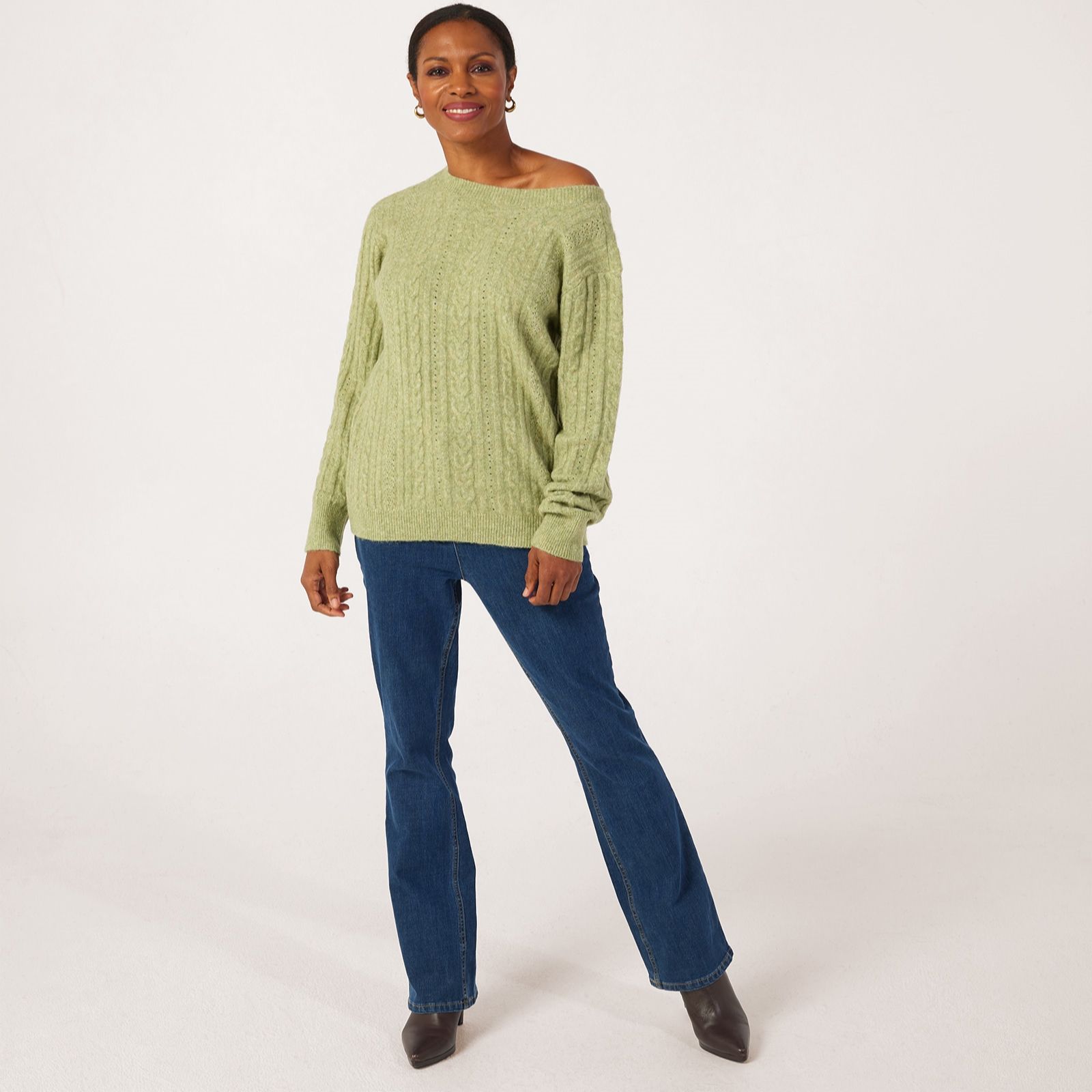 Ruth Langsford Cable Button Detail Jumper