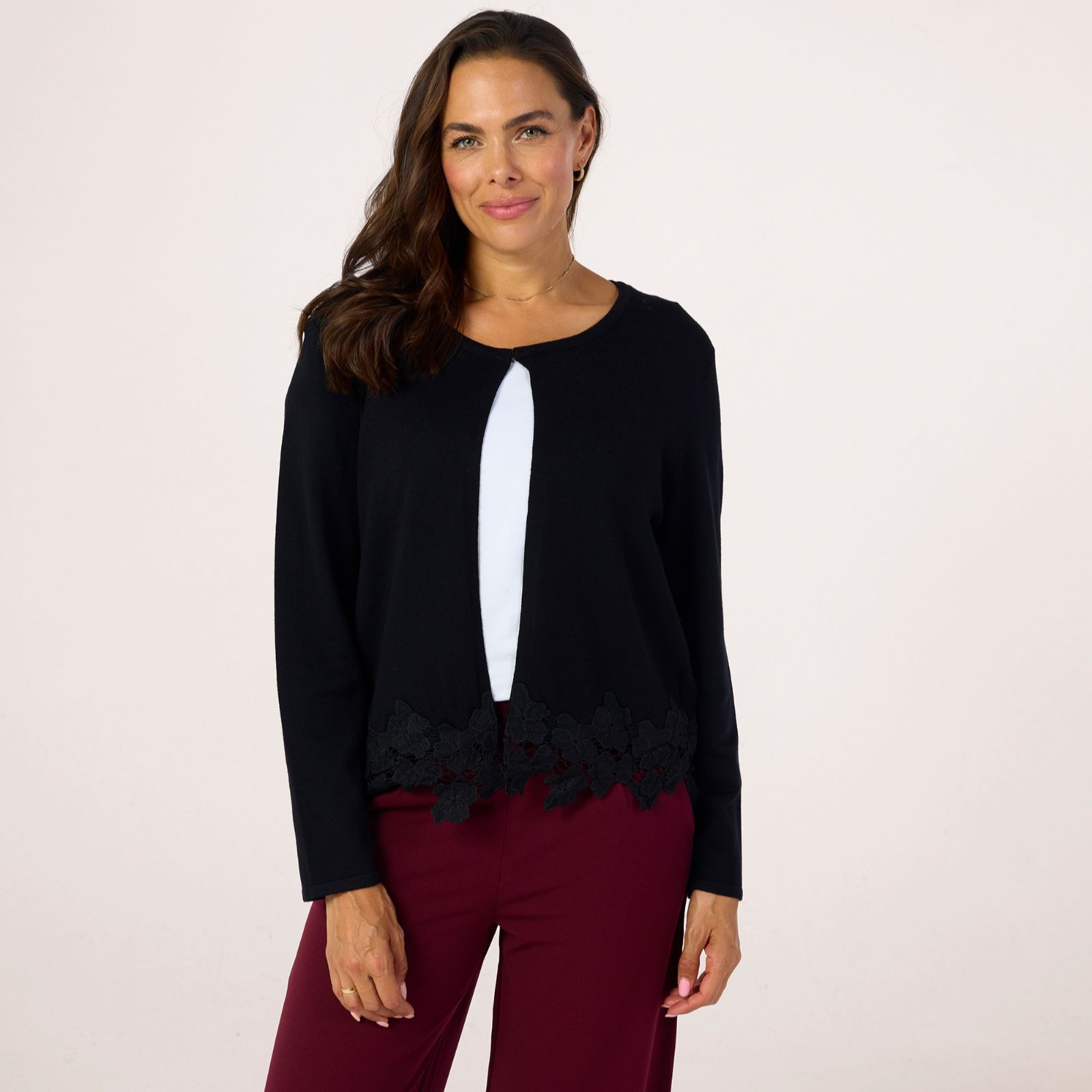 Izabel London Floral Edge Cardigan