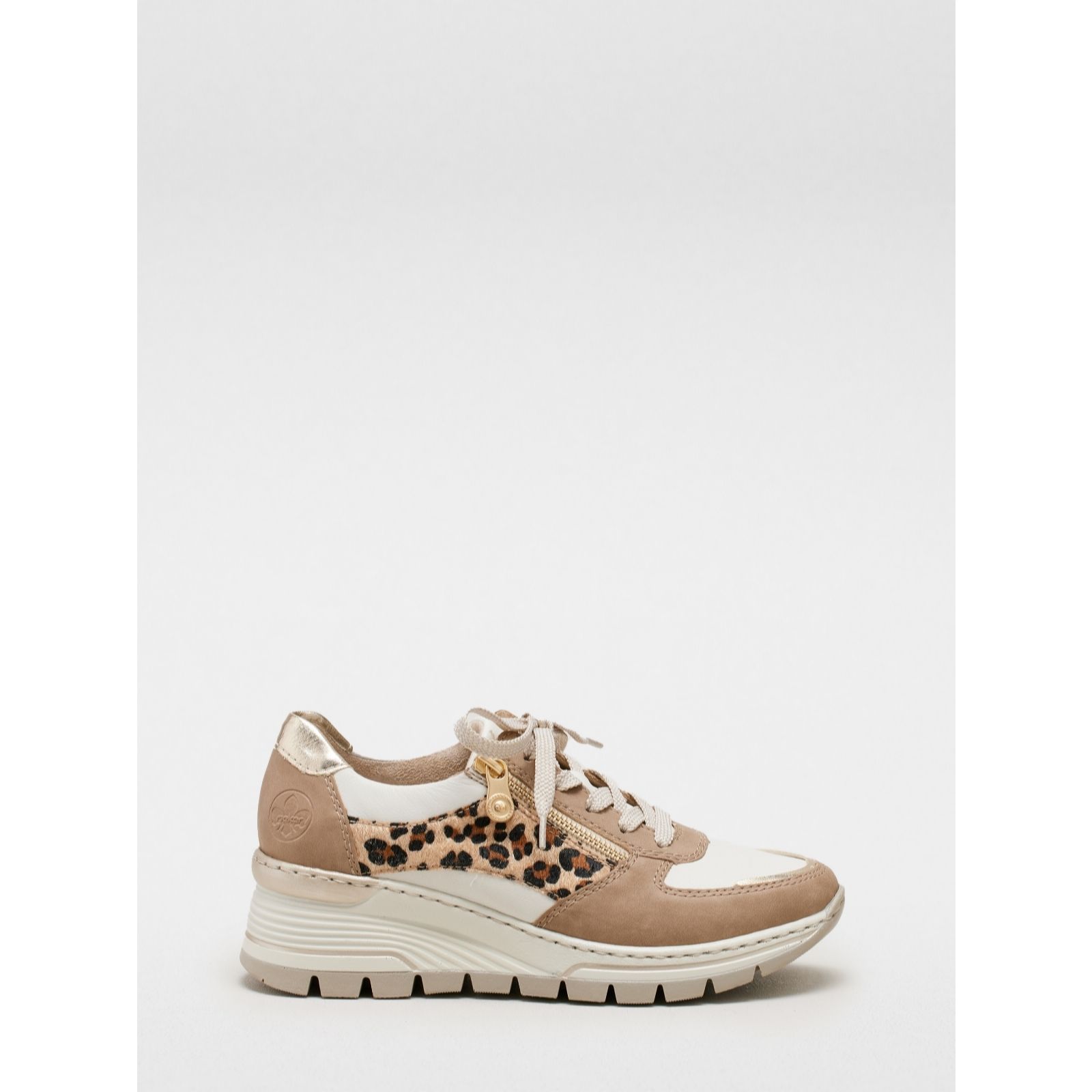 Outlet Rieker Wedge Panel Print Trainer