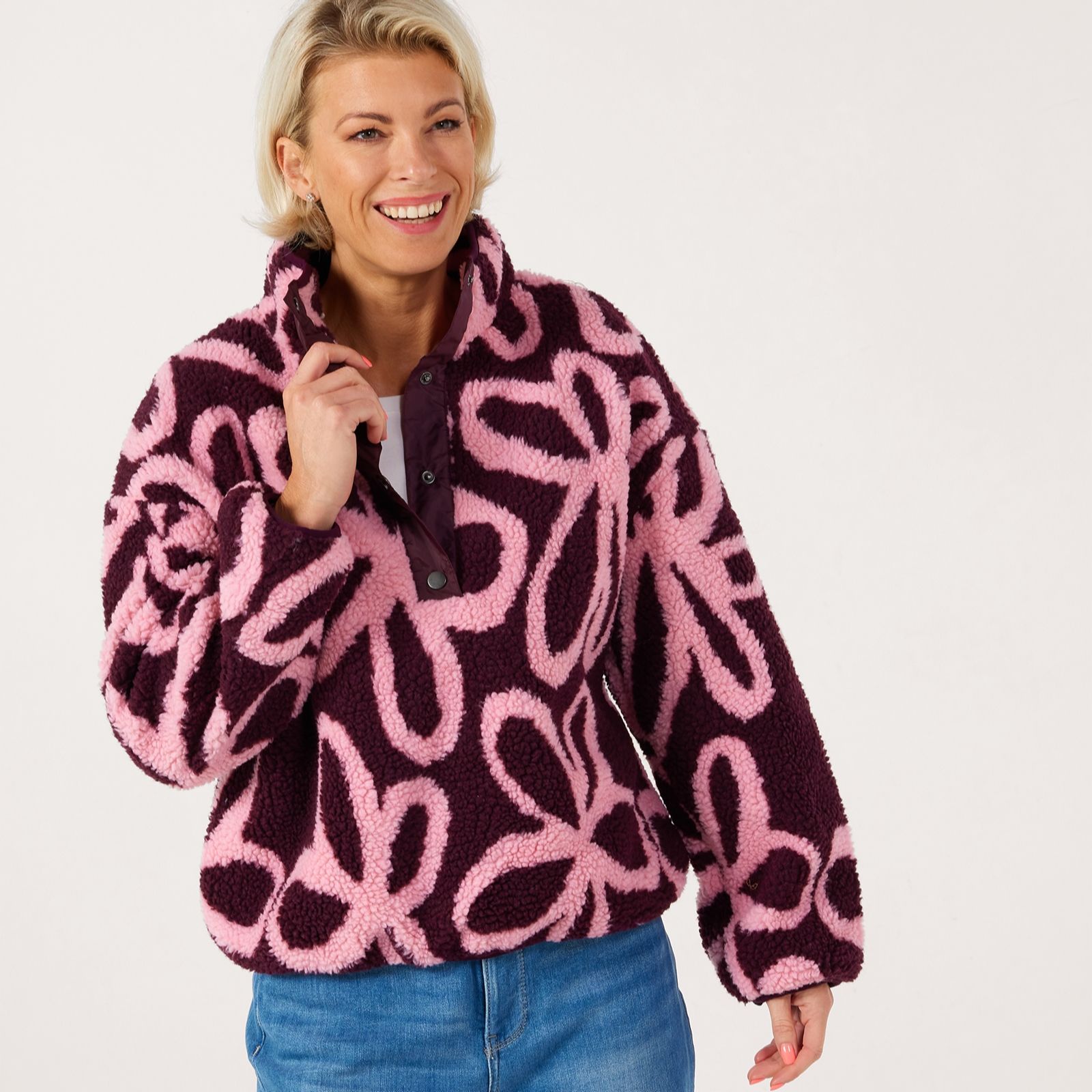 Only Amy Floral Teddy Fleece