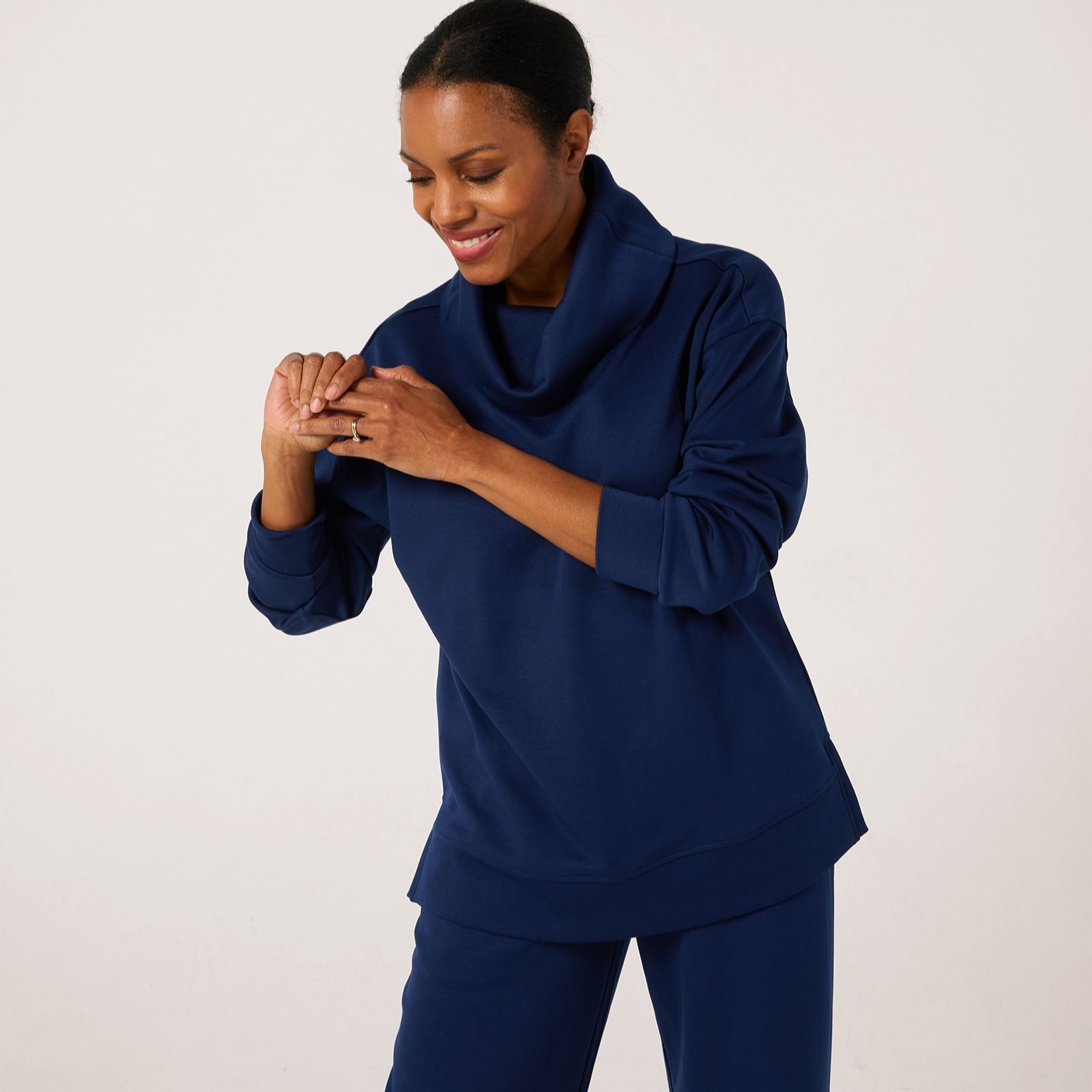 Denim & Co. Super Soft High Neck Top