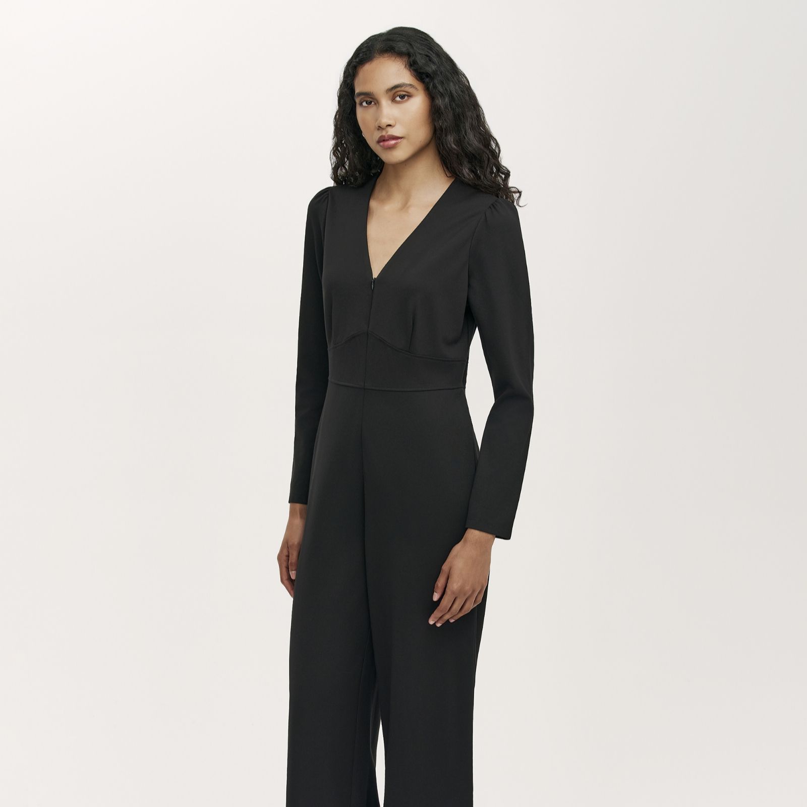 Finery London Melly Ponte Jumpsuit Petite