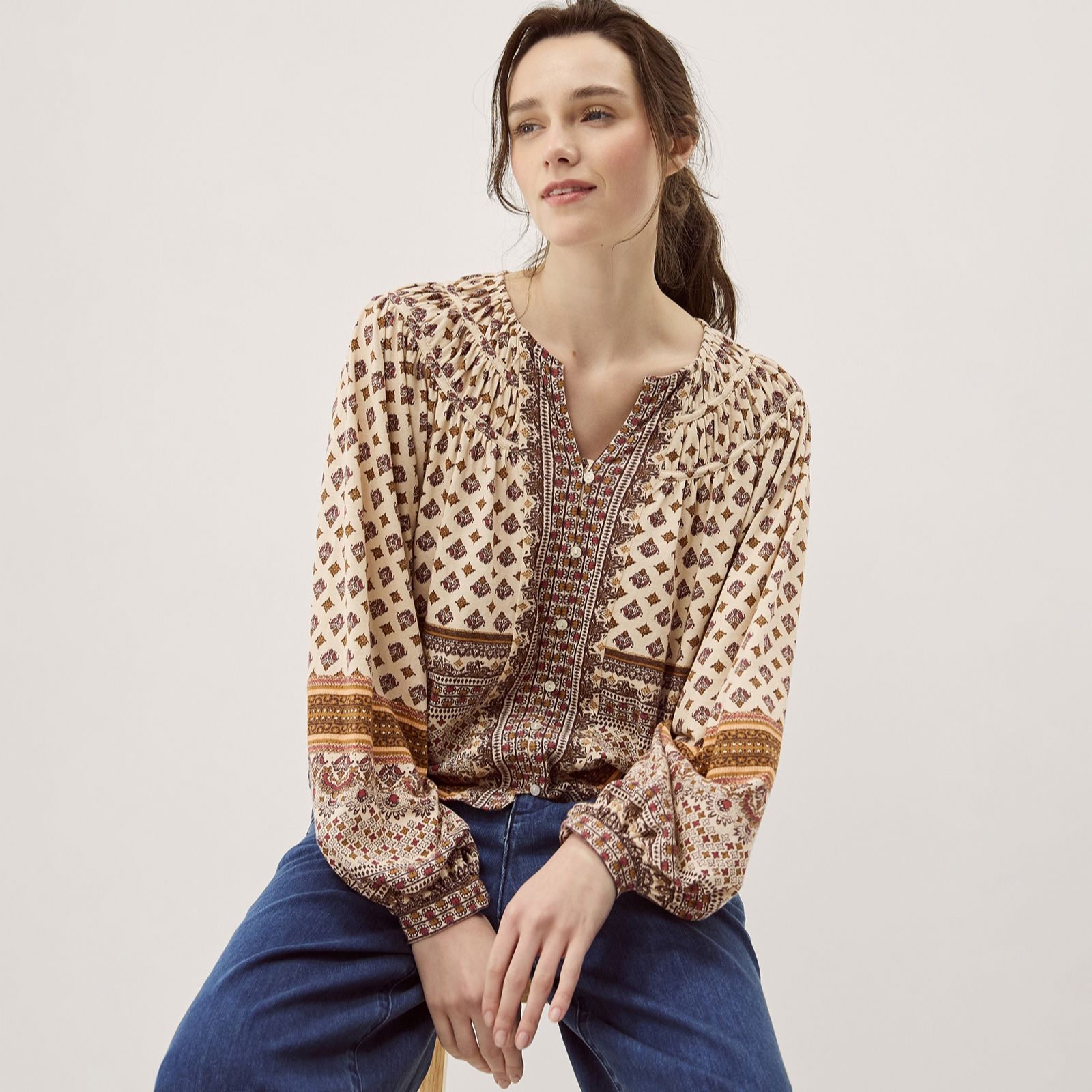 Monsoon Heidi Heritage Jersey Top