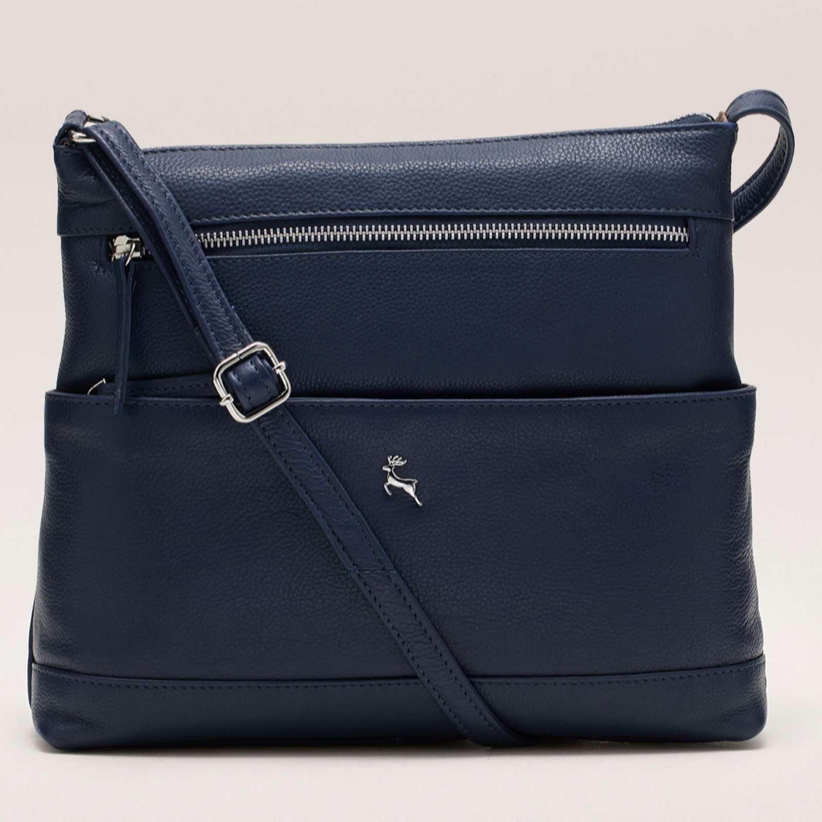 Outlet Ashwood Cross-Body Bag with Front Zip Compartment