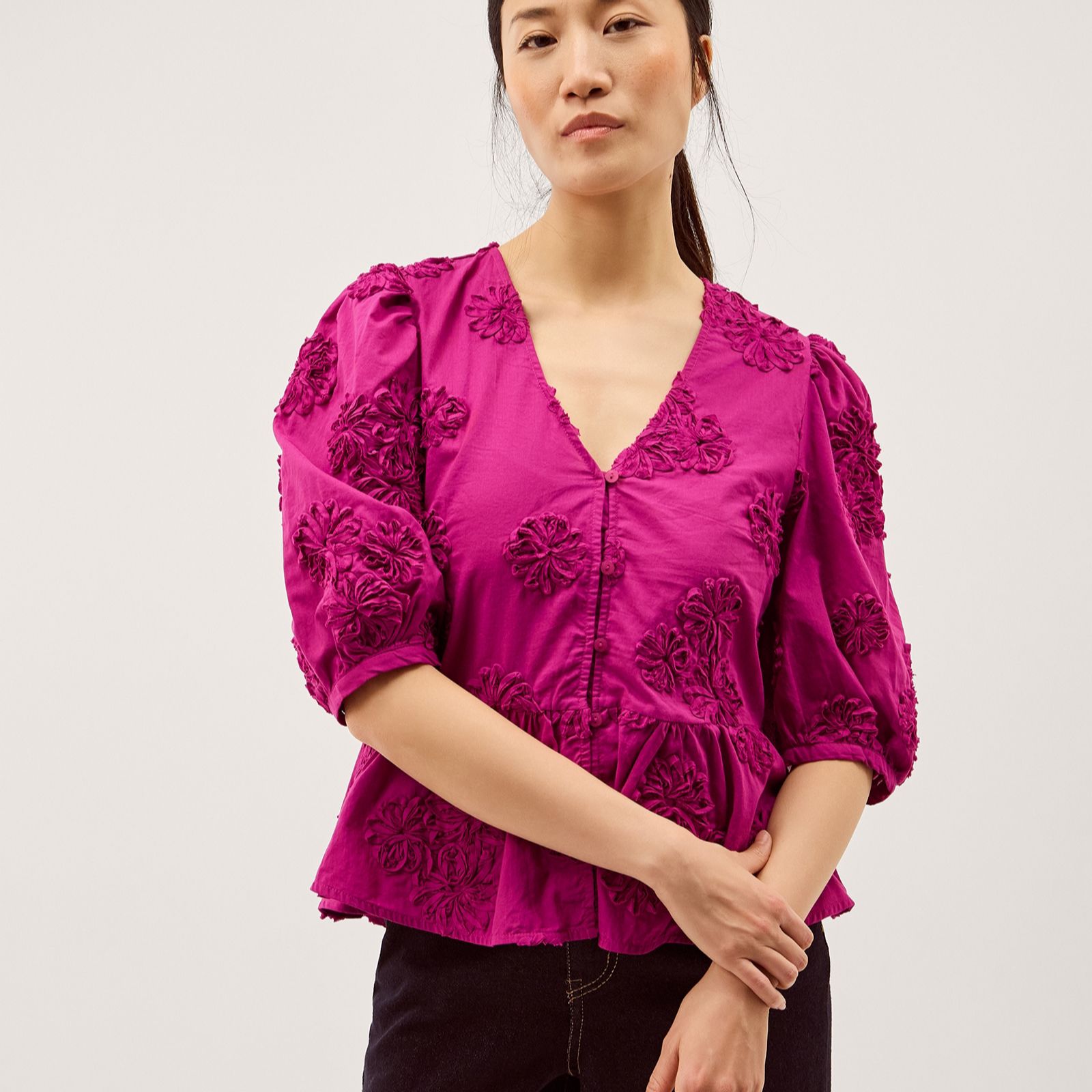 Monsoon Tammy Embroidered Top