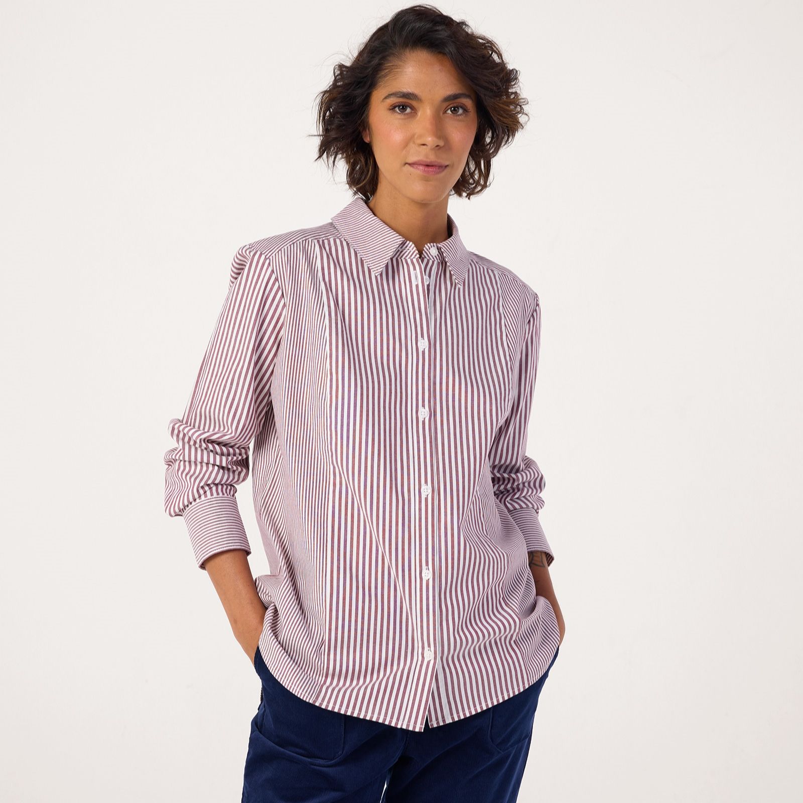 Ben de Lisi Vertical Stripe Mix Shirt