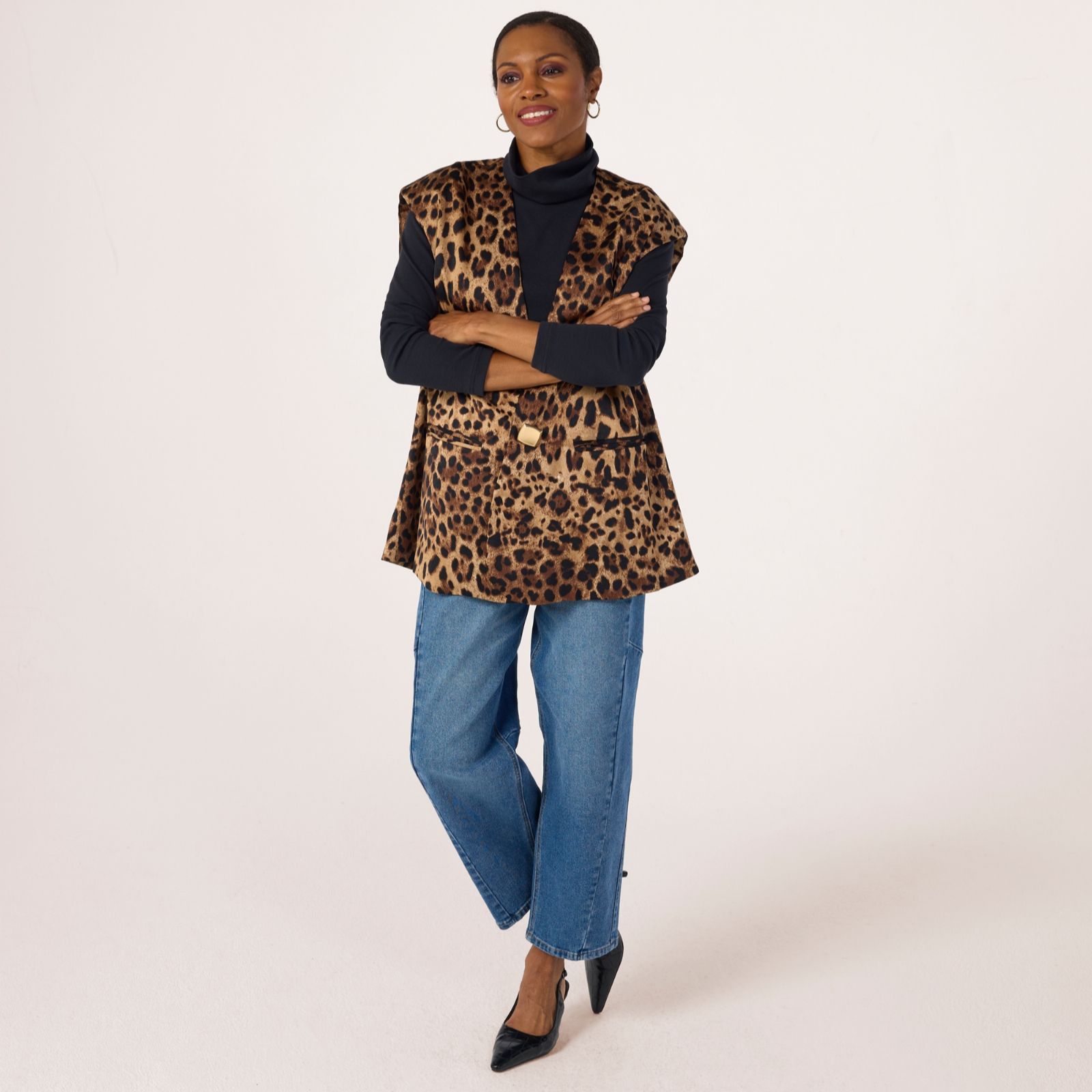Malissa J Printed Waistcoat