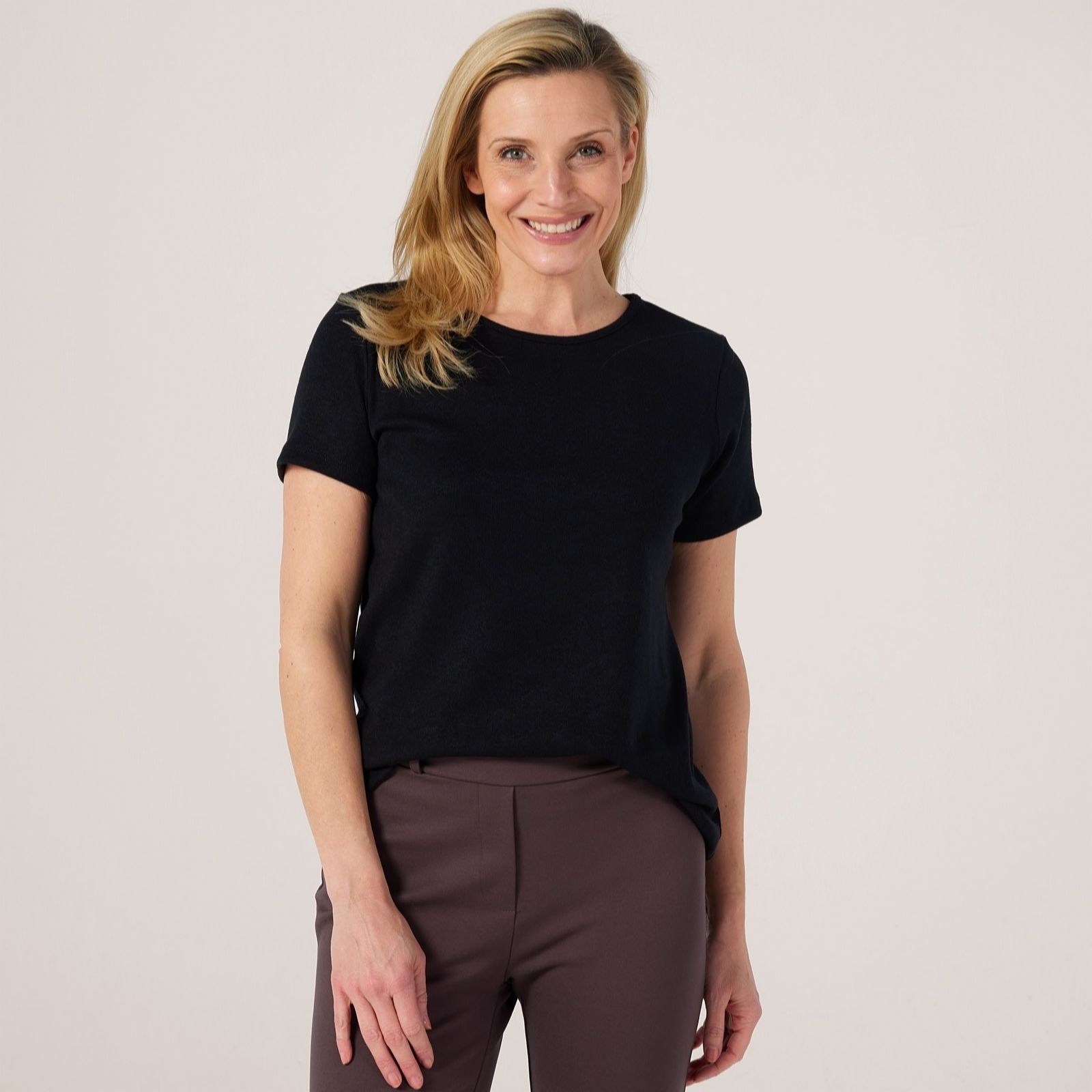 Kim & Co Divine Knit Cap Sleeve Top