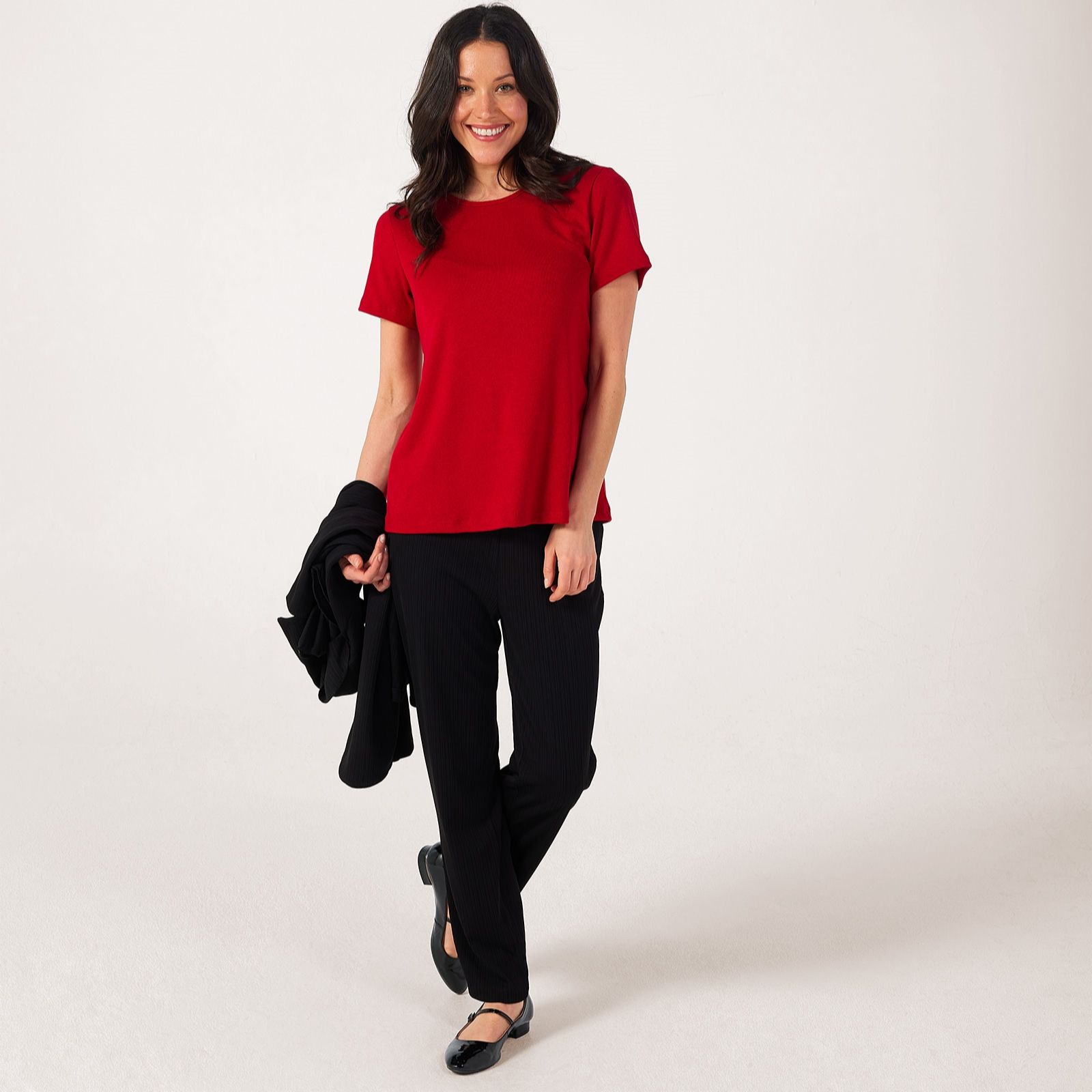 Kim & Co Divine Knit Cap Sleeve Top