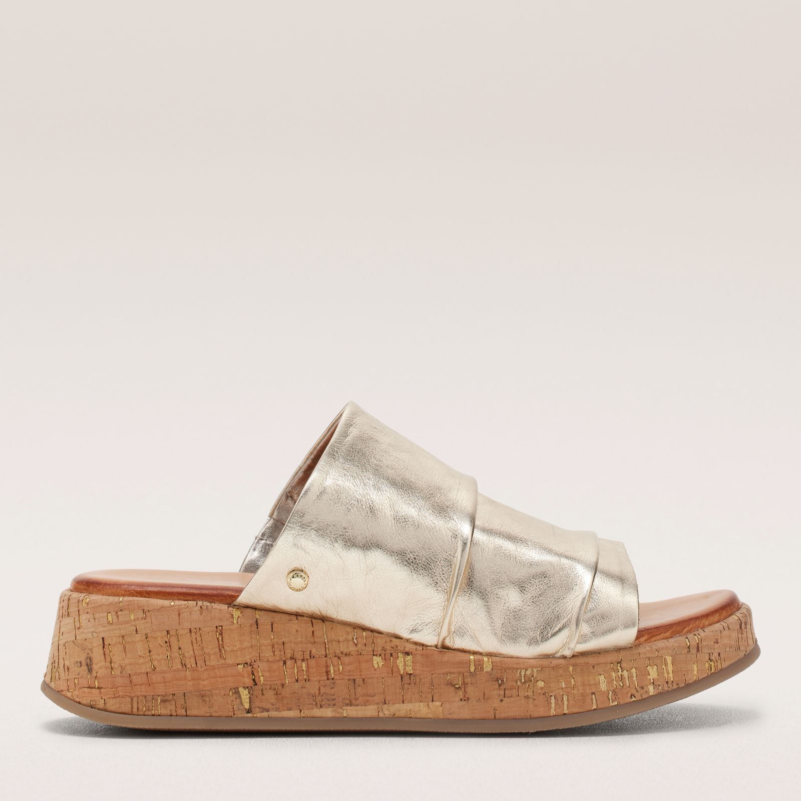 Moda In Pelle Kalimeres Leather Wedge Slide