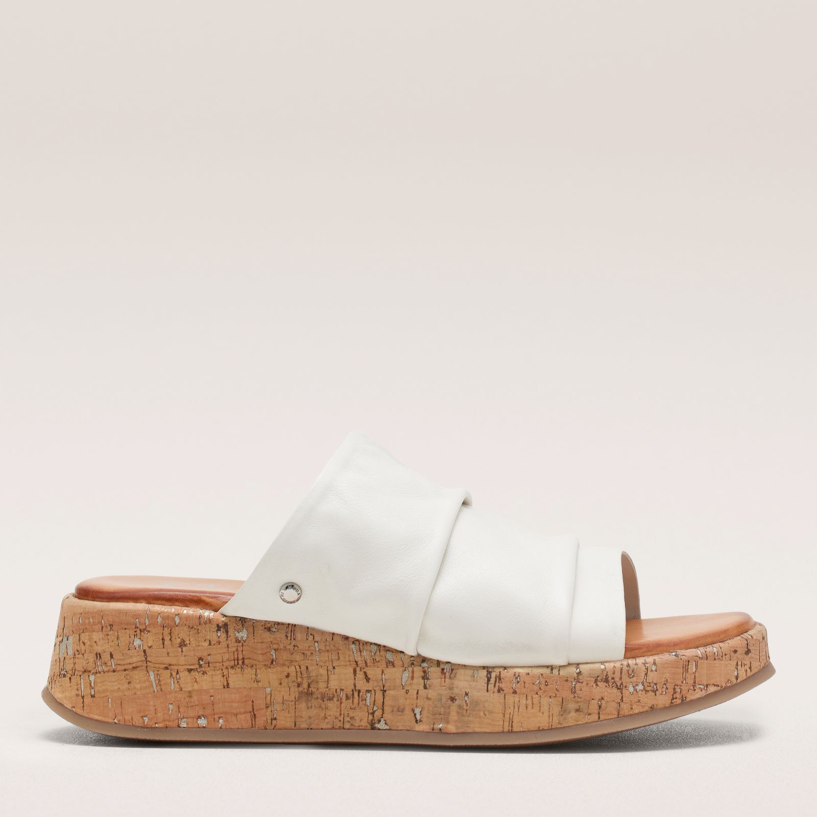 Moda In Pelle Kalimeres Leather Wedge Slide