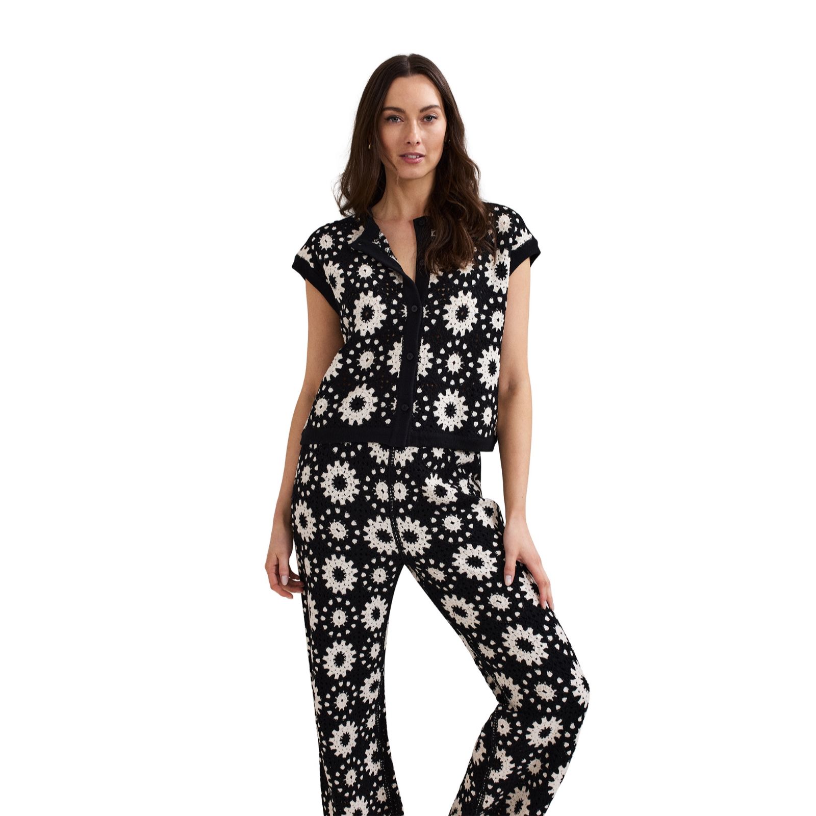 Phase Eight Maggie Crochet Waistcoat