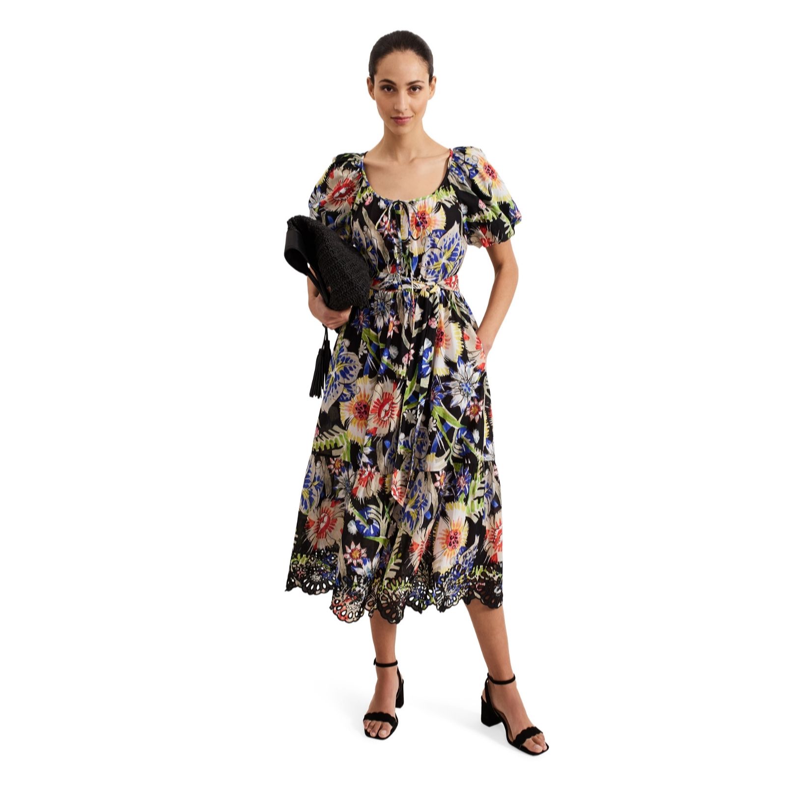 Phase Eight Hero Linen Floral Print Maidaxi Dress Standard