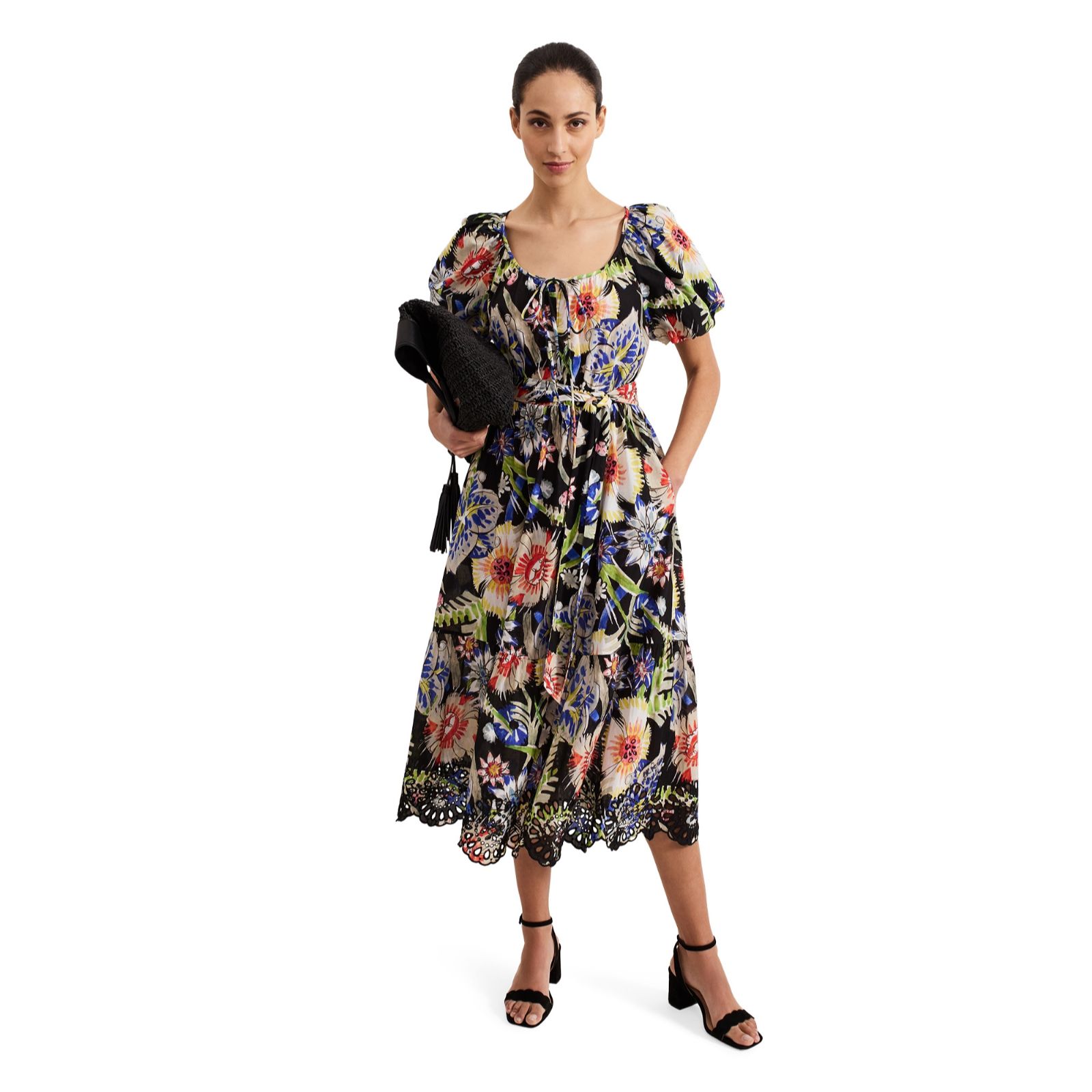 Phase Eight Hero Linen Floral Print Maidaxi Dress Standard