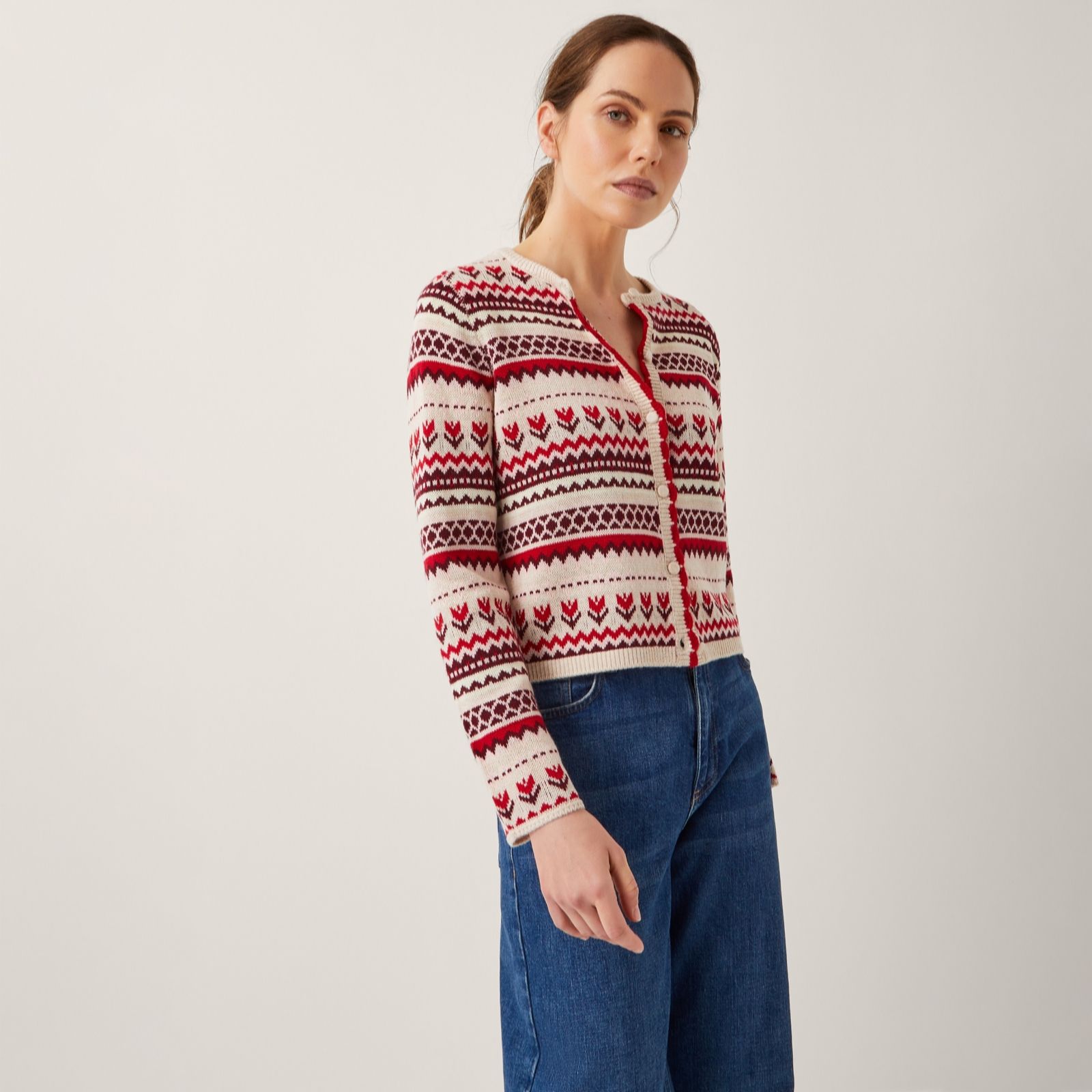 Monsoon Juno Jacquard Cardigan