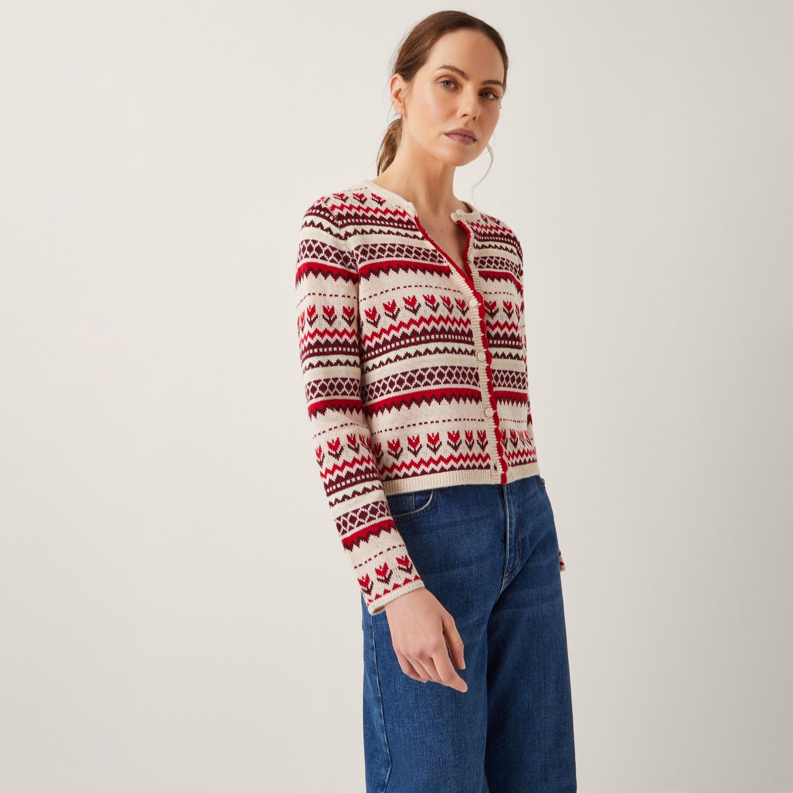 Monsoon Juno Jacquard Cardigan