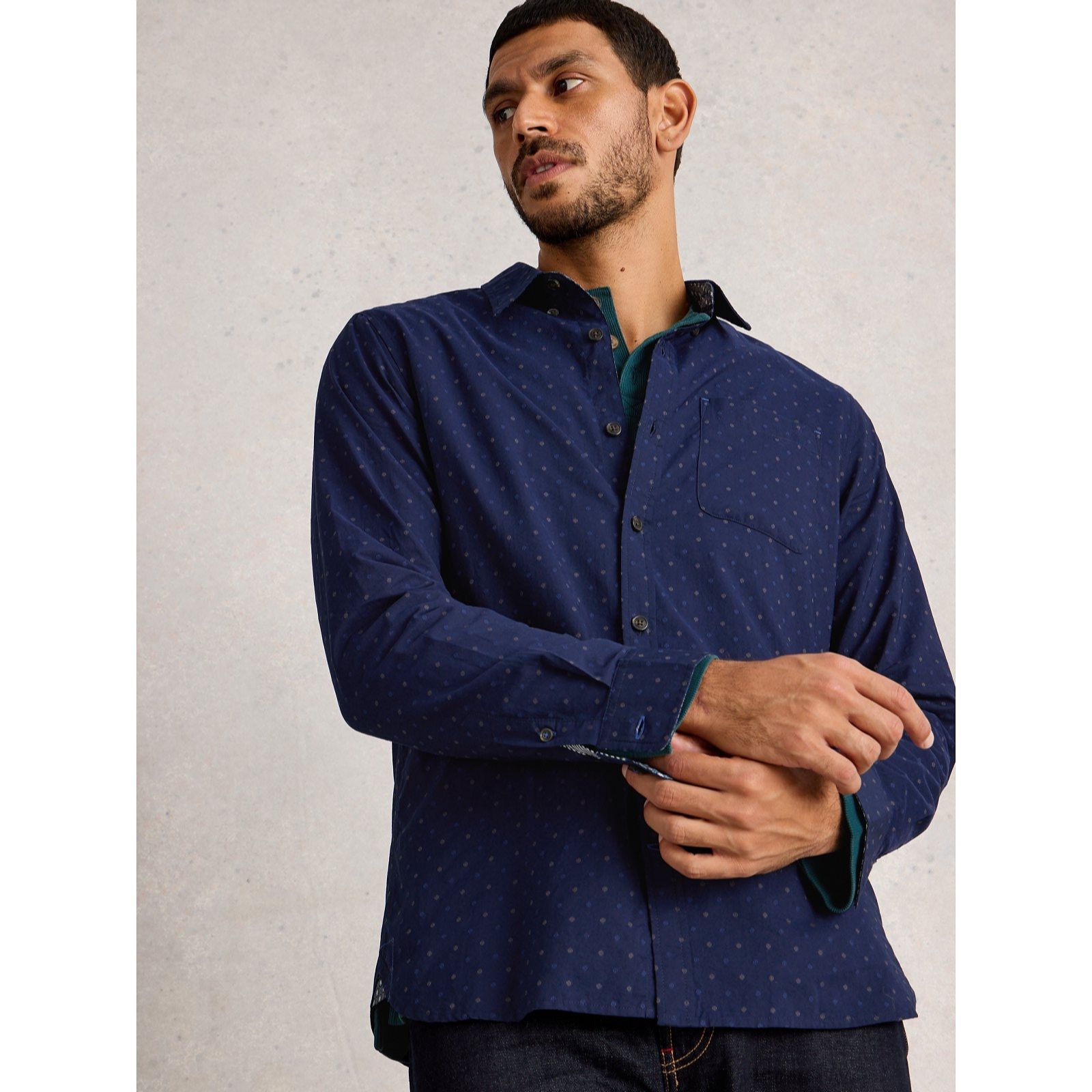 White Stuff Men's Multi Spot Shirt