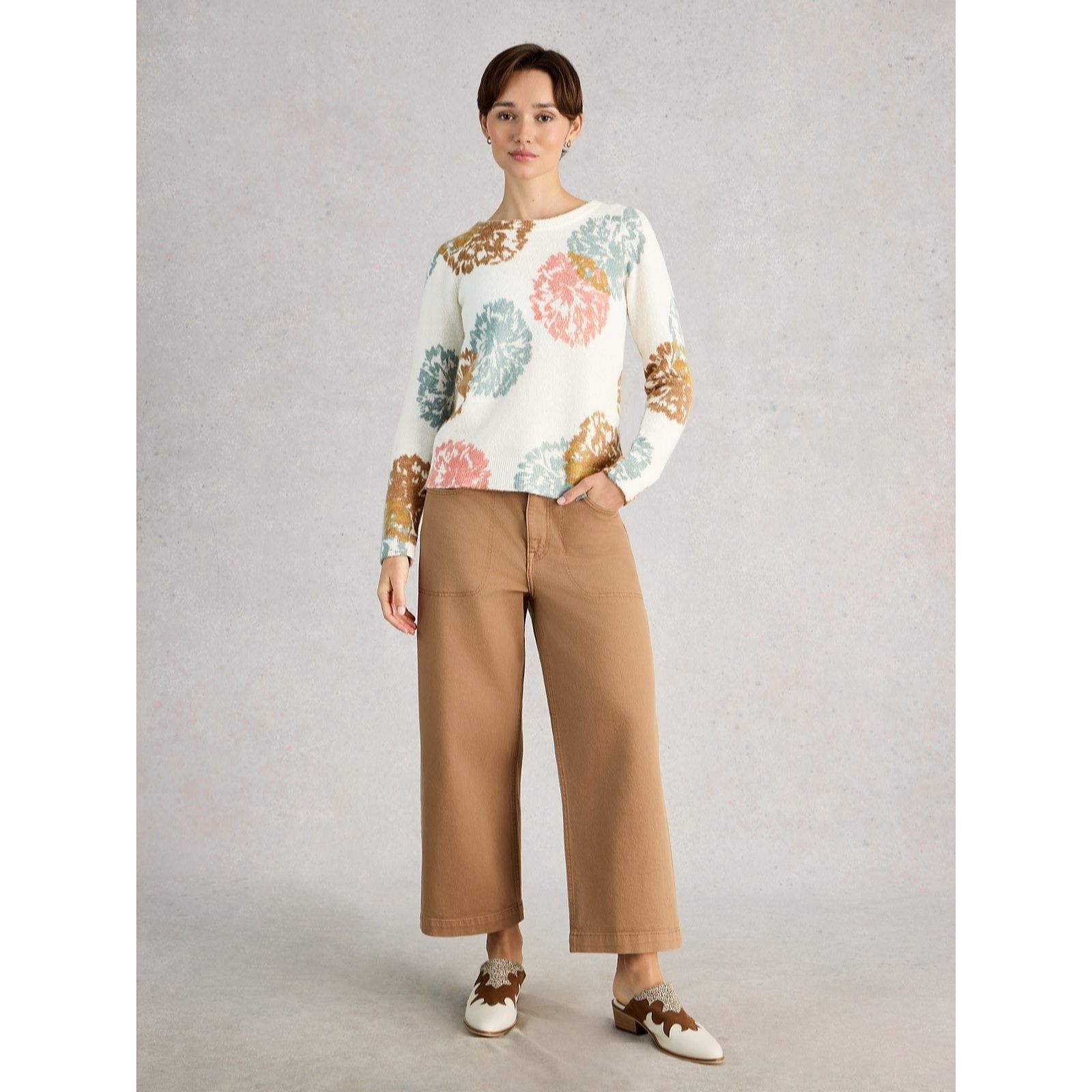 White Stuff Jodie Print Jumper
