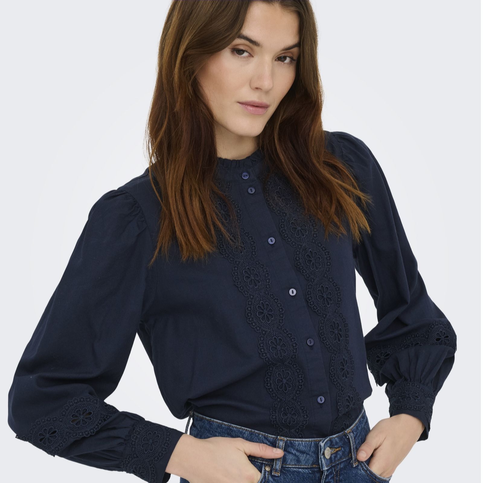 JDY Flo Lace Detail Shirt