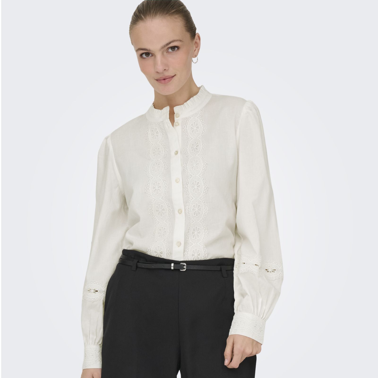 JDY Flo Lace Detail Shirt