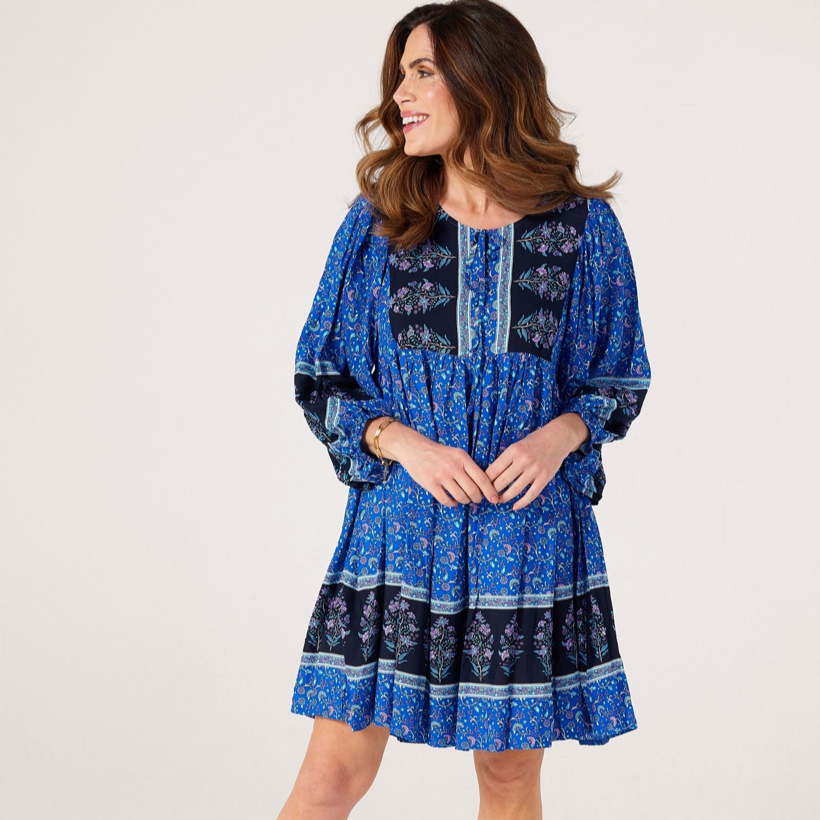 Izabel London Border Print Dress