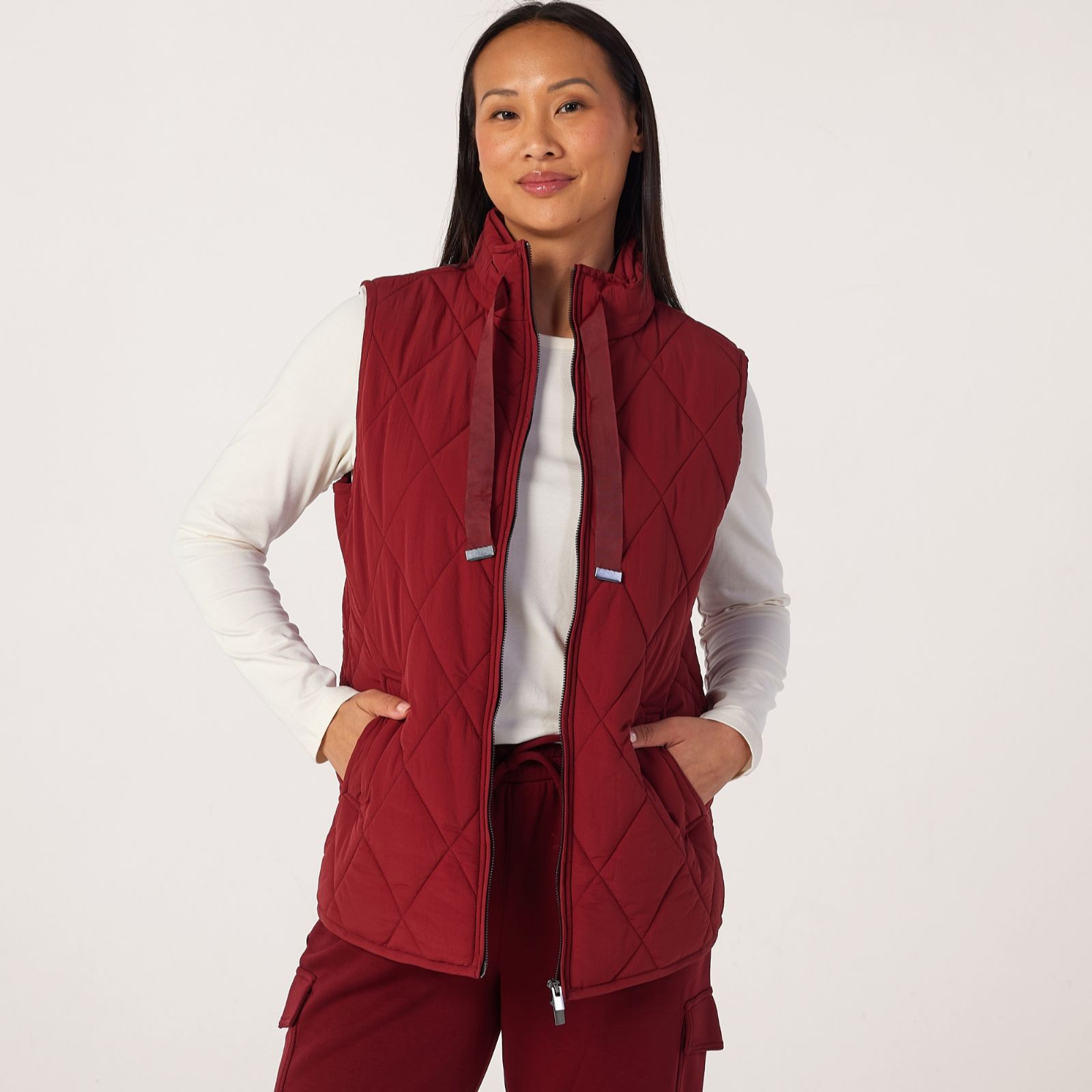 Denim & Co Lightweight Quilted Gilet
