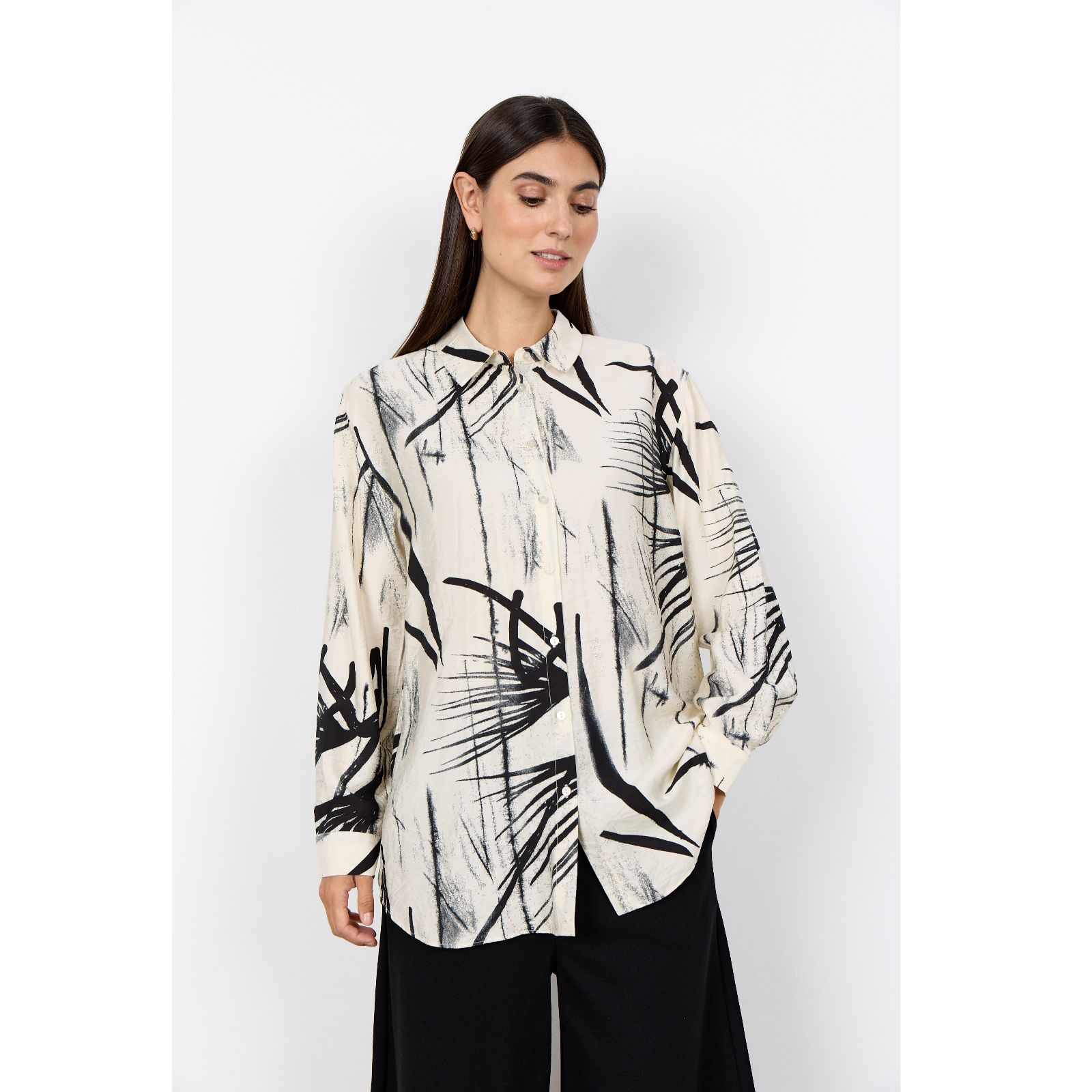SOYACONCEPT Gopi Printed Longline Shirt