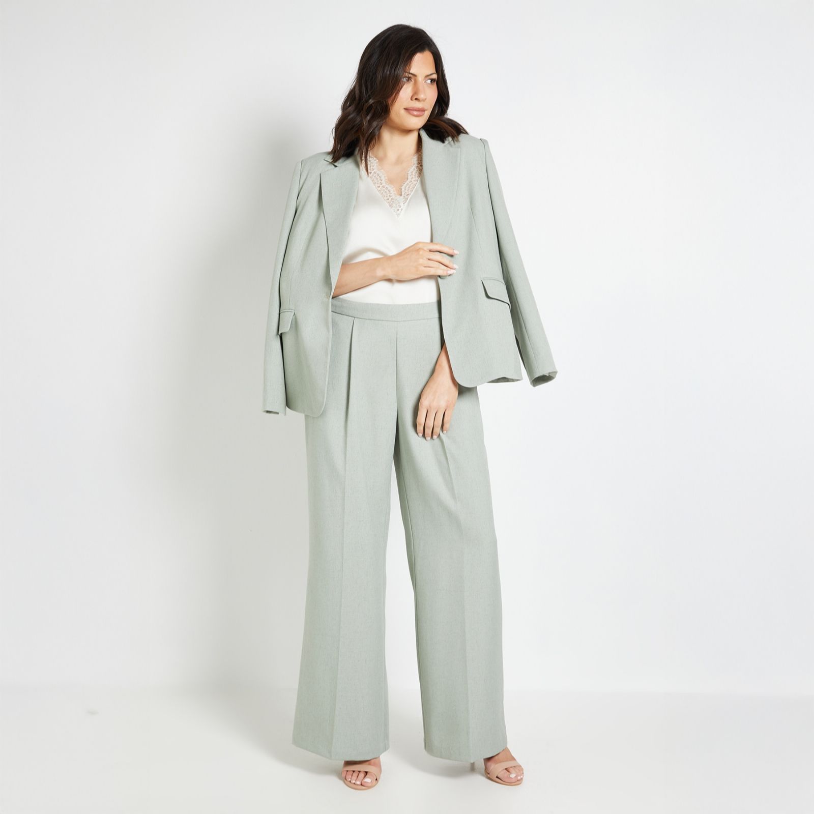 Wallis Linen Blend Wide Leg Trousers