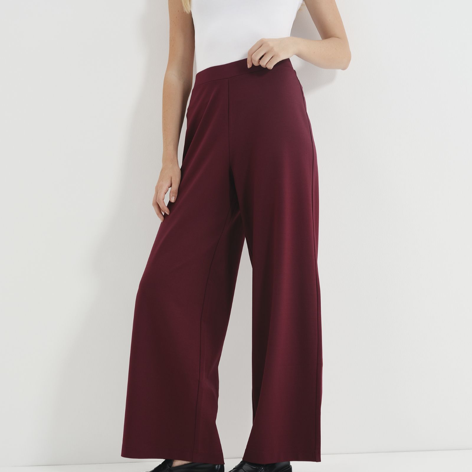 Finery London Kenzie Ponte Stretch Waist Trouser Standard Length