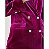 Monsoon Edith Plain Velvet Suit Jacket with Crystal Buttons, 3 of 3