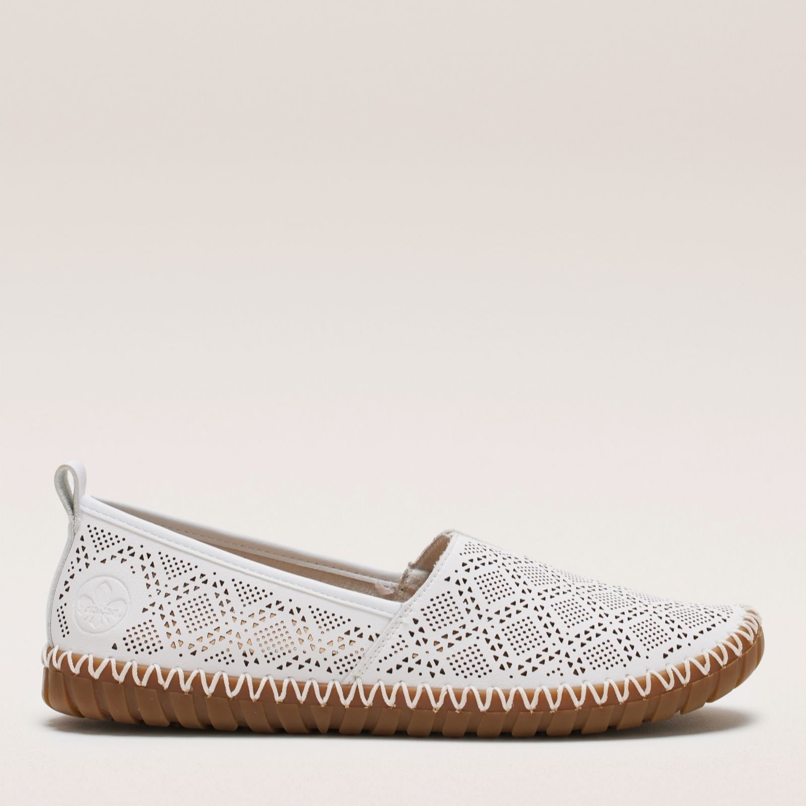 Outlet Rieker Leather Laser Cut Pump