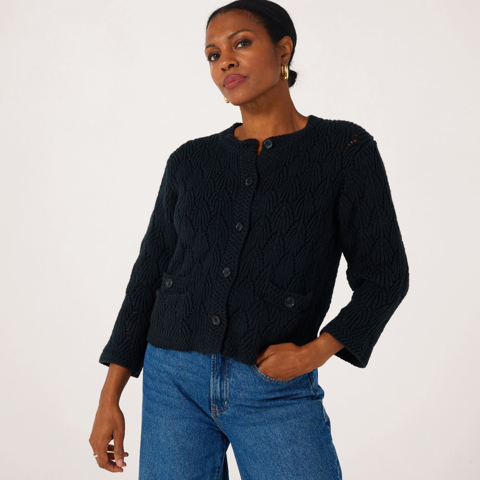 Masai Copenhagen Lexina Open Work Knitted Cardigan