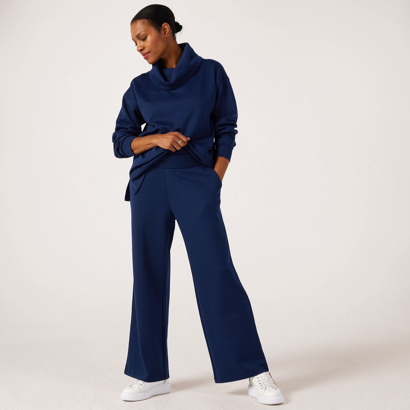 Denim & Co. Super Soft Wide Leg Bottom Standard