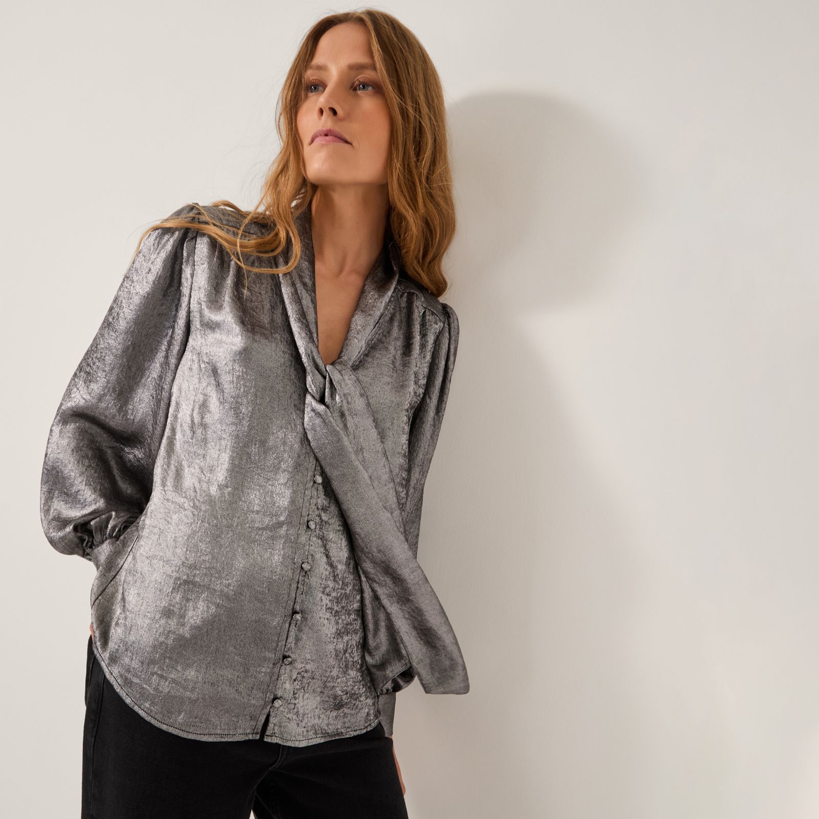 Monsoon Milena Metallic Blouse