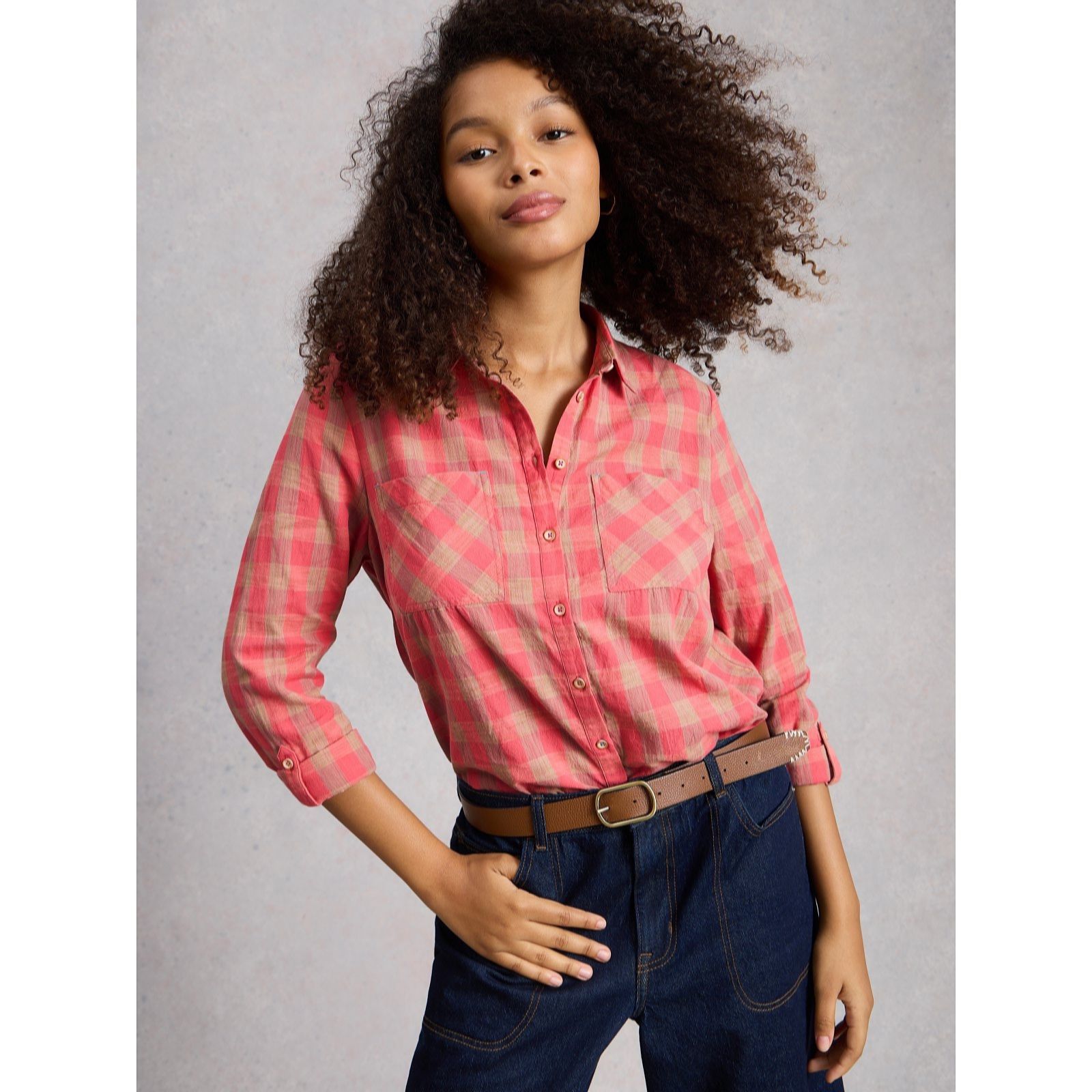 White Stuff Sophie Organic Check Shirt