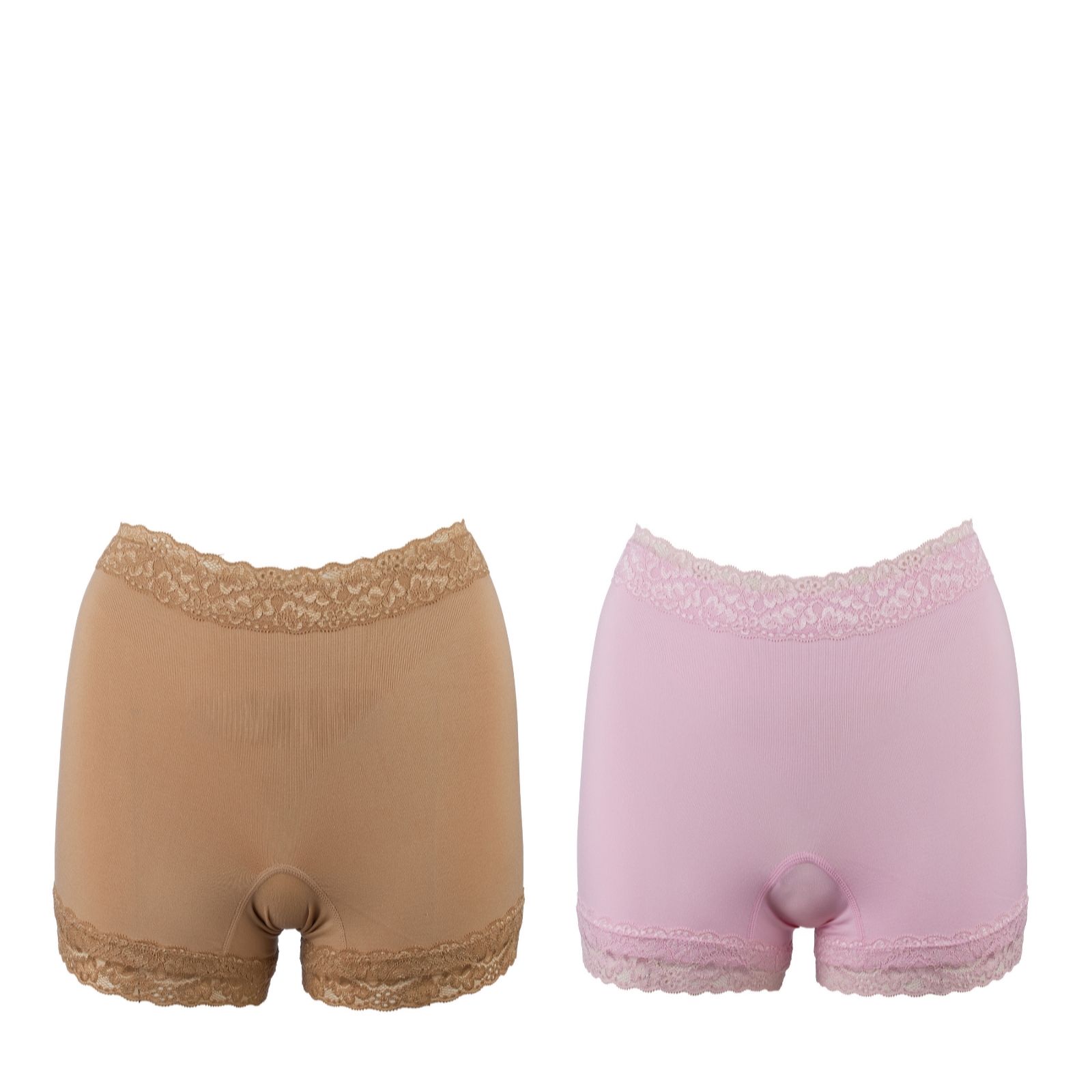 Rhonda Shear Seamless Lace Boyshort 2 Pack