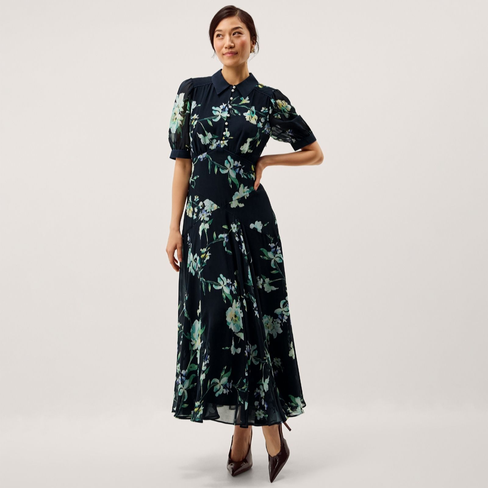 Monsoon Lilwen Floral Dress
