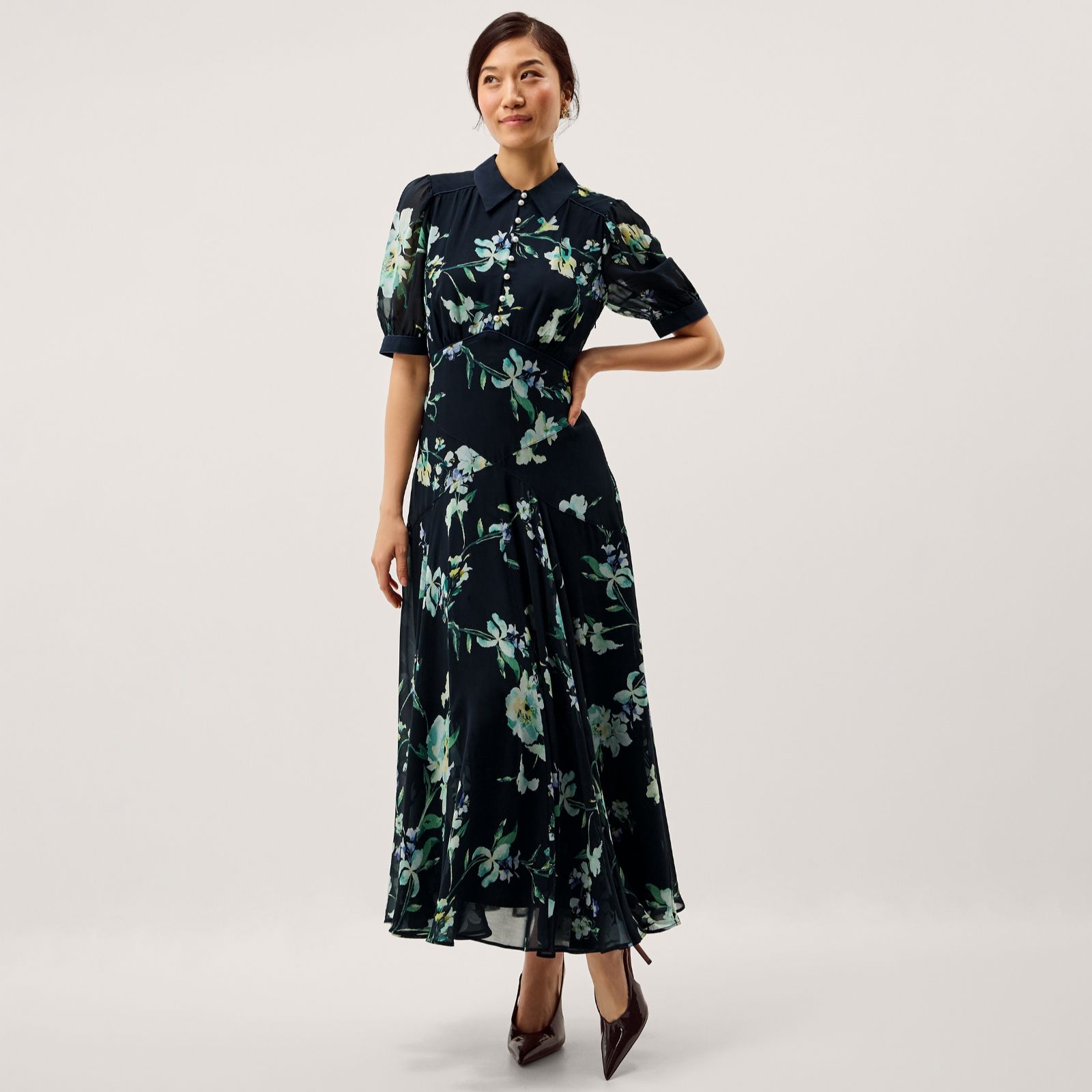 Monsoon Lilwen Floral Dress