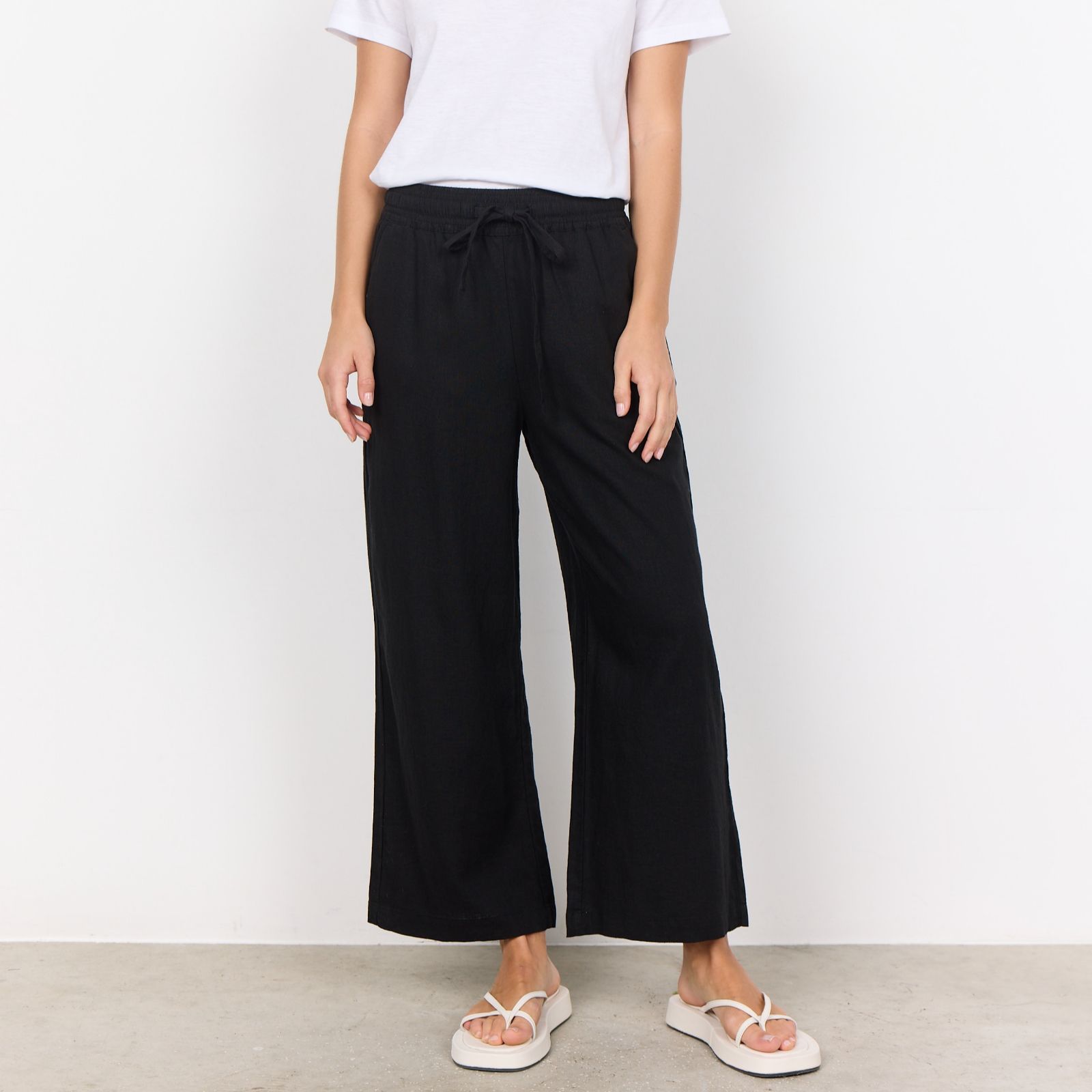 SOYACONCEPT Ina Linen Blend Elasticated Trouser